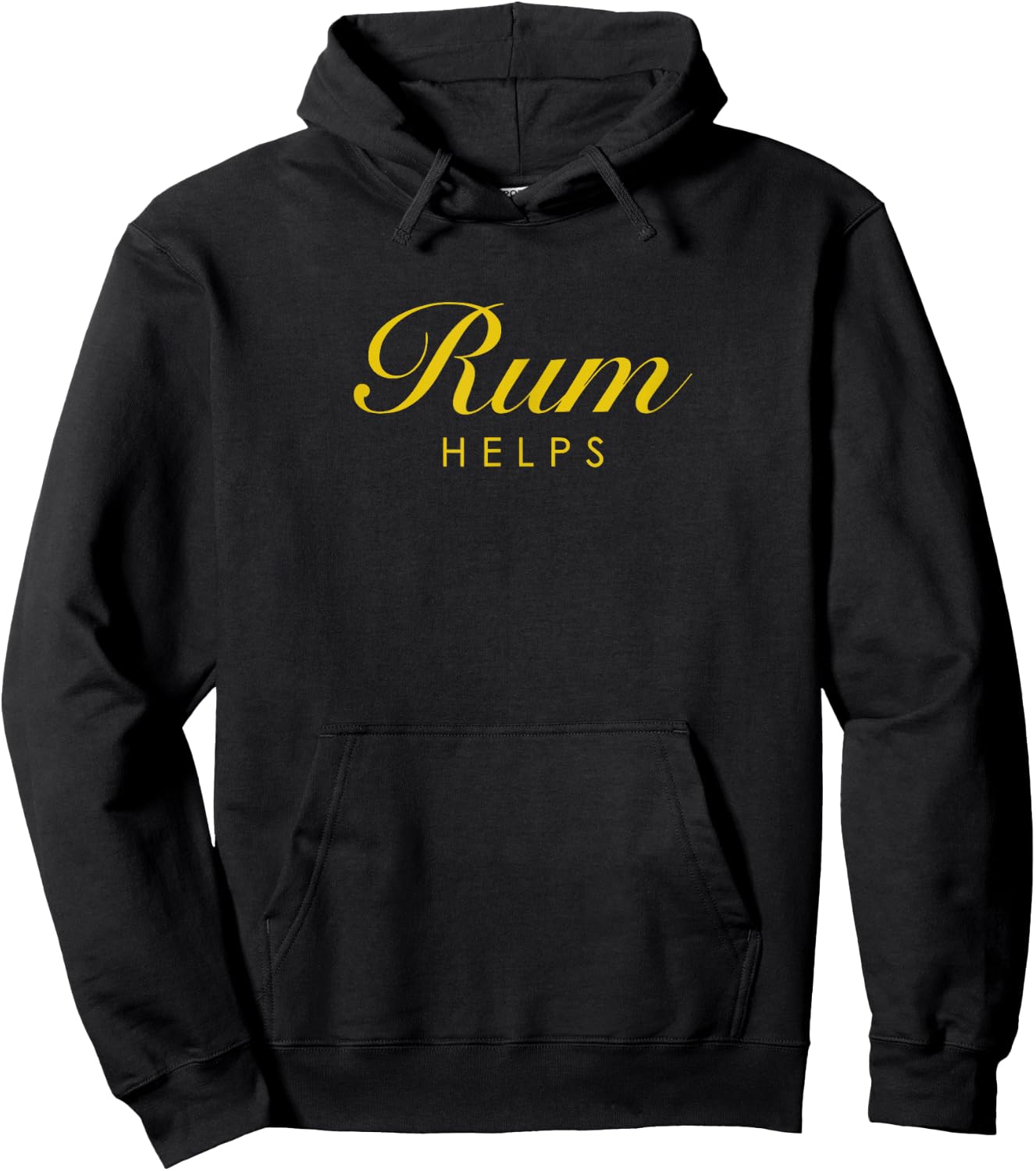 Funny Rum Helps Gift Rum Lovers Hoodie - Hoodie | Black