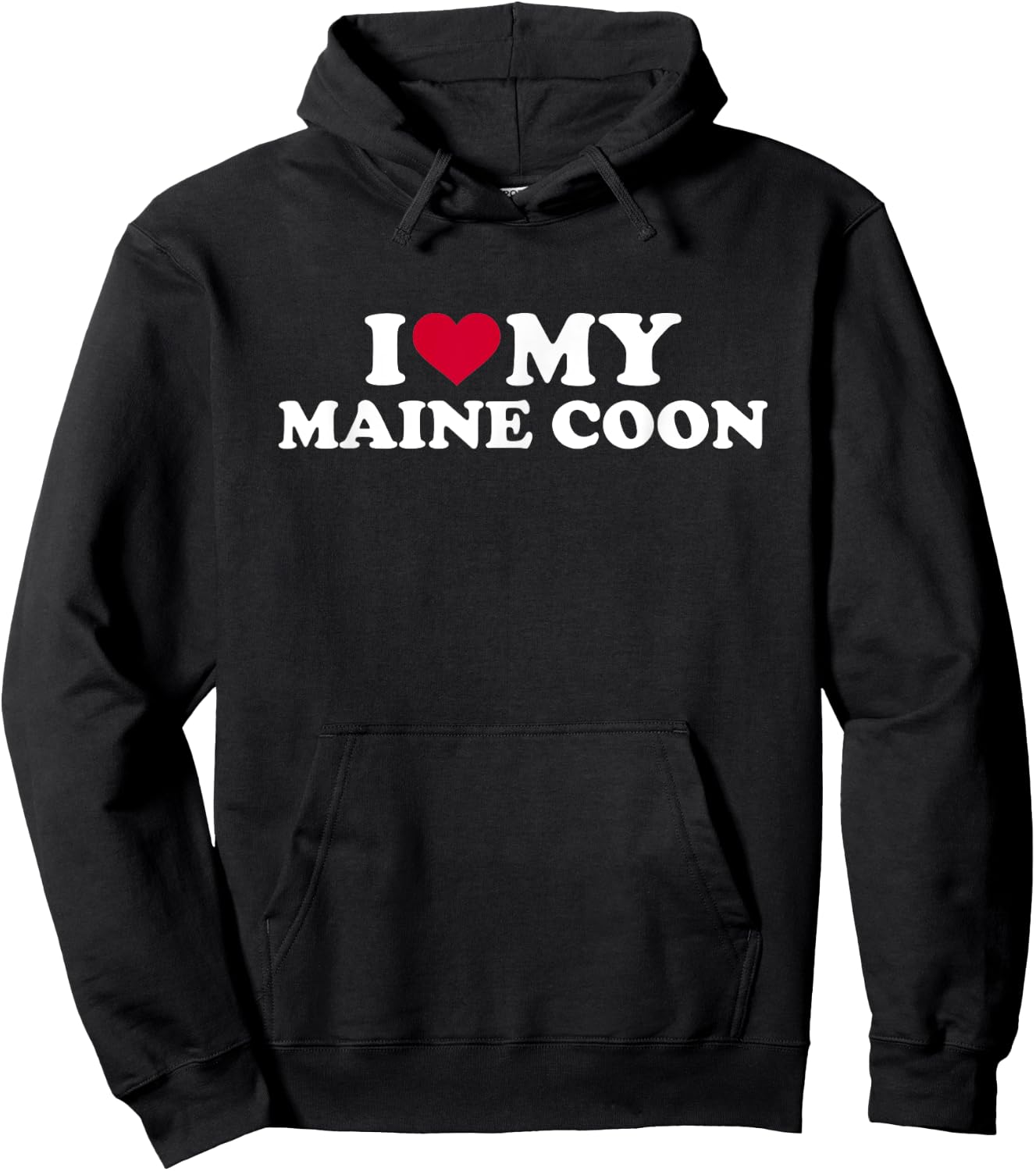 I love my maine coon cat Hoodie - Hoodie | Black