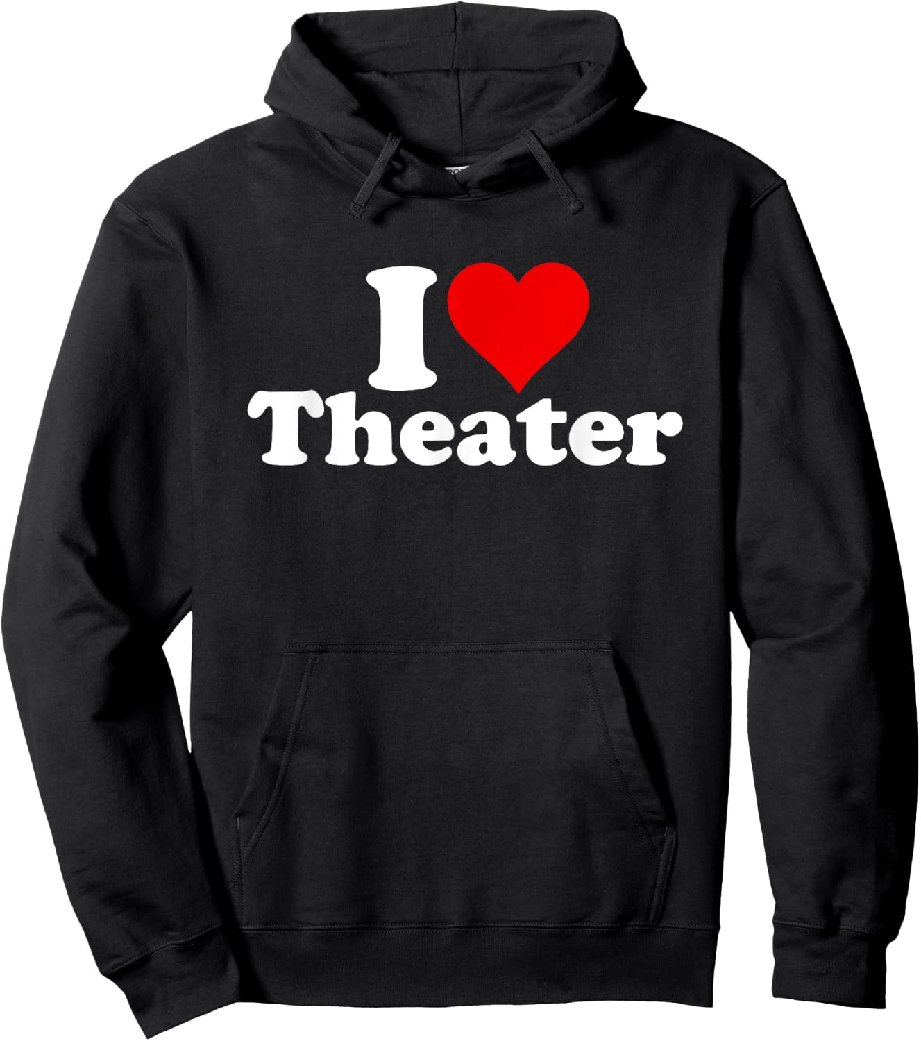 I Love Heart Theater Theatre Musicals Broadway Hoodie - Hoodie | Black