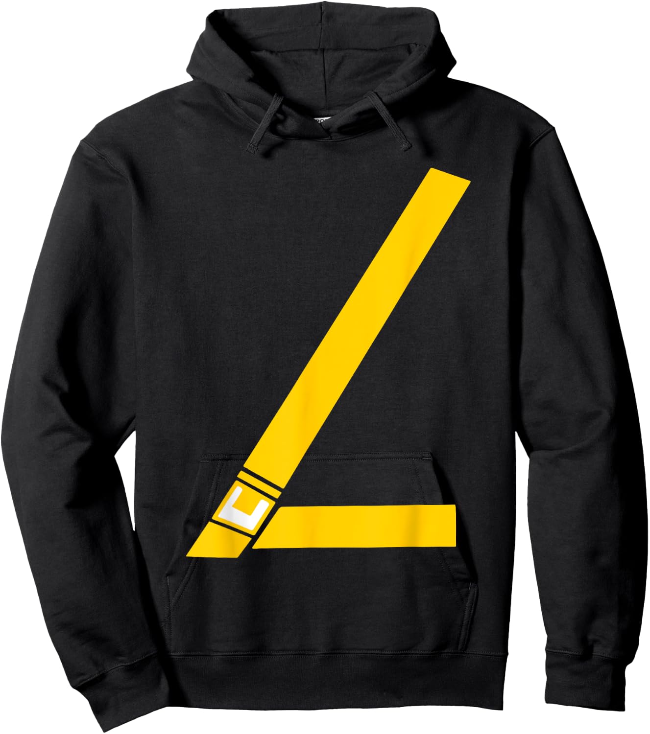 Seat belt seat belt design for motorists Hoodie - Hoodie | Black