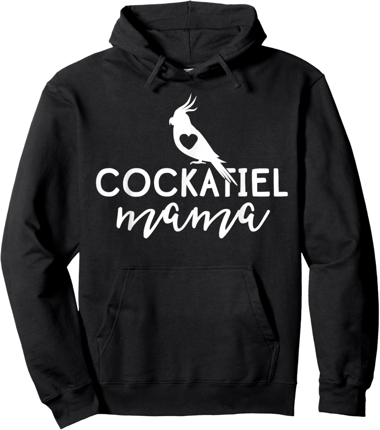 Parrot Women's Cockatiel Shirt Mama Mothers Day Gift Mom Hoodie - Hoodie | Black