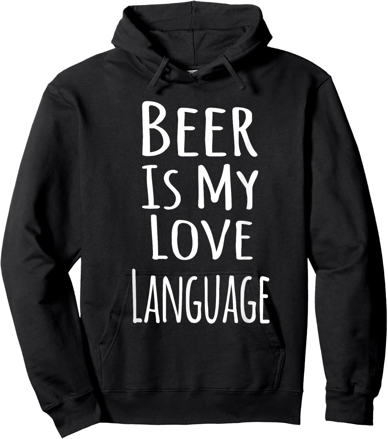 Beer Is My Love Language Hoodie - Hoodie | Black
