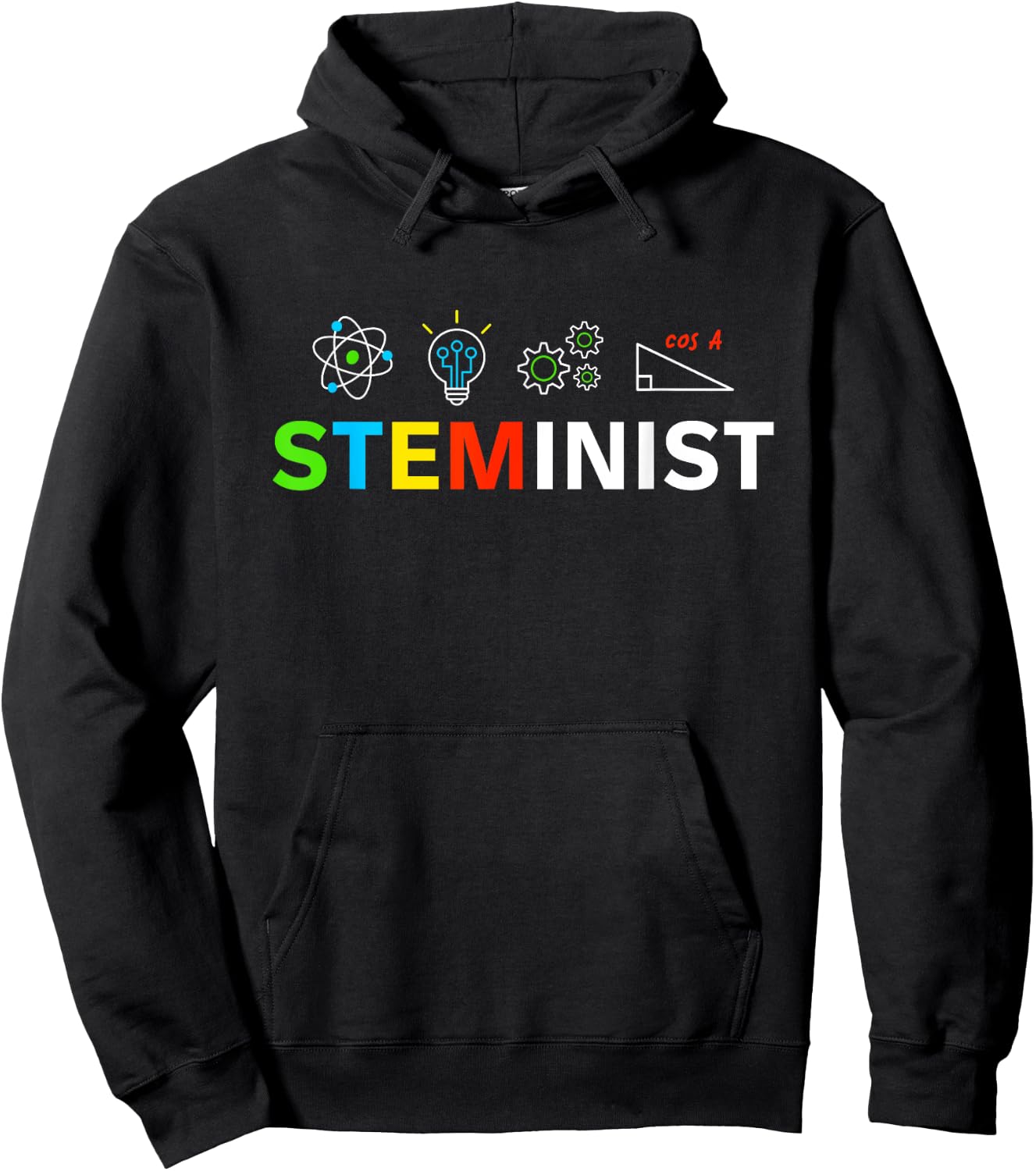 STEMINIST Female Empowering Women Feminists Hoodie - Hoodie | Black