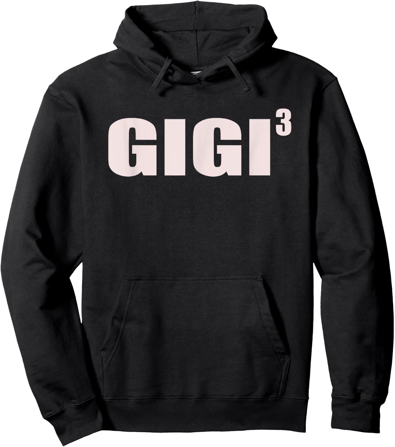 Gigi 3 Grandkids 3rd Time Cubed Grandma Of Three Hoodie - Hoodie | Black