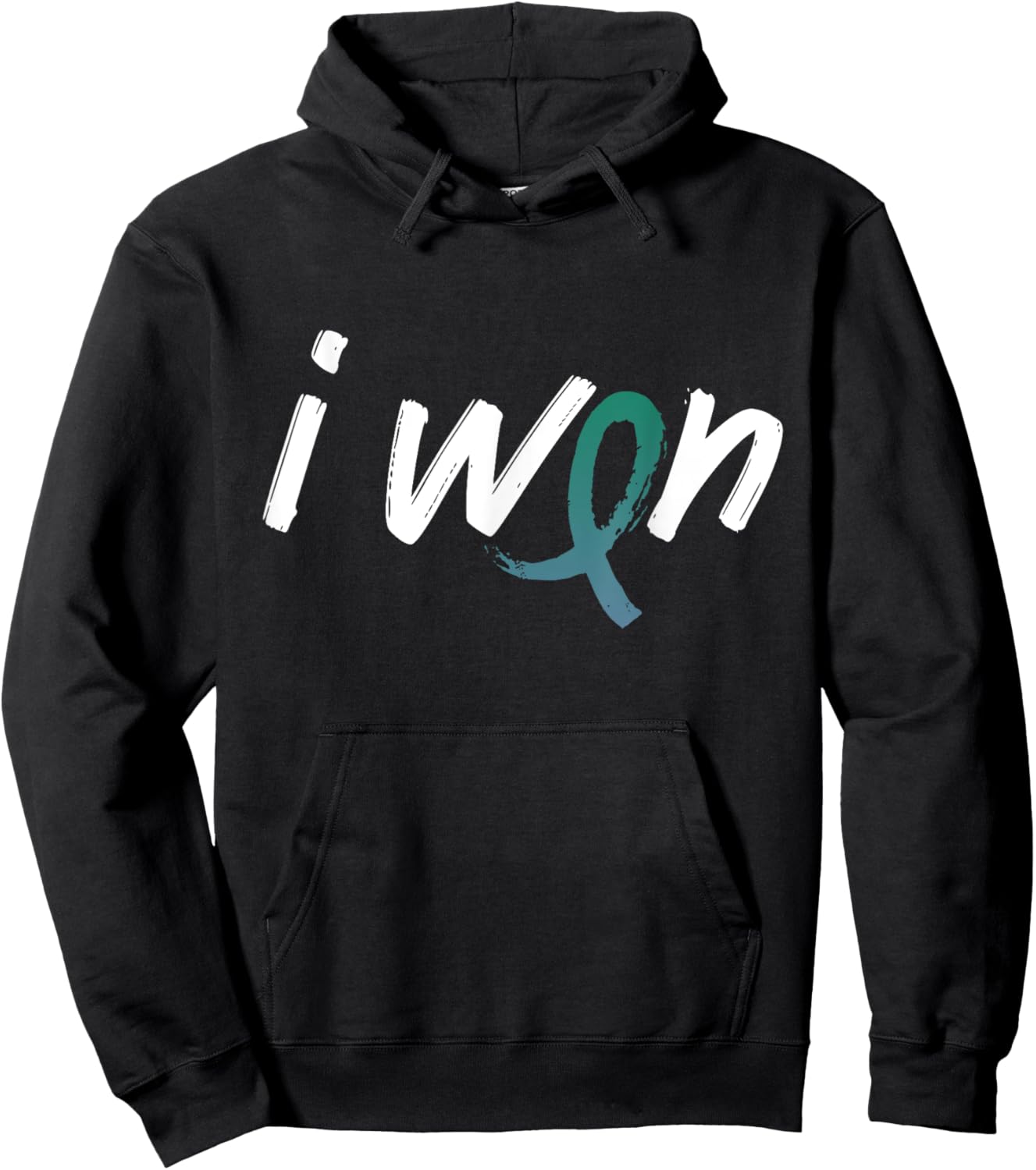 Anal Cancer Awareness - I Won Survivor Fighter Hoodie - Hoodie | Black