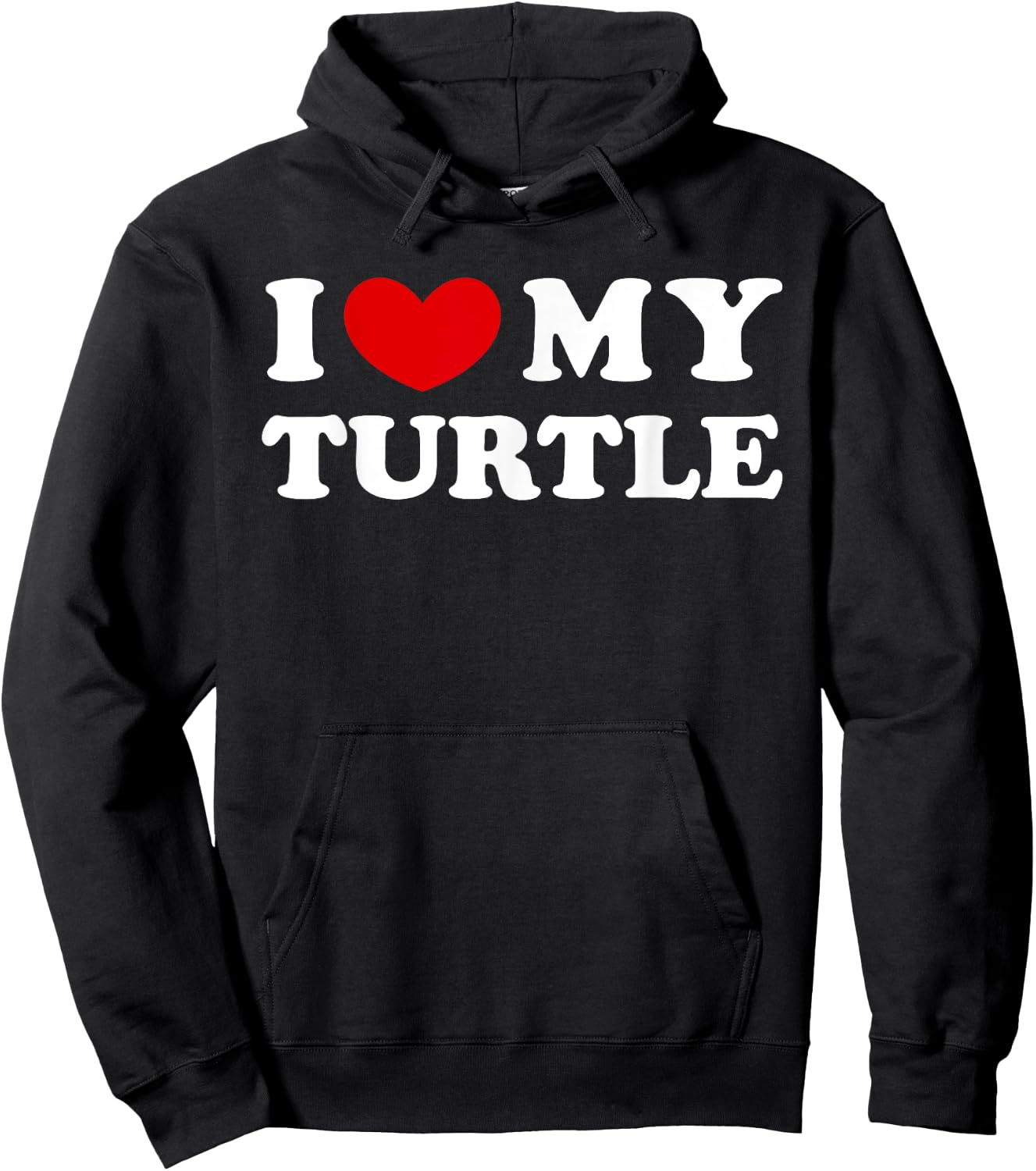 I Love My Turtle, I Heart My Turtle Hoodie - Hoodie | Black