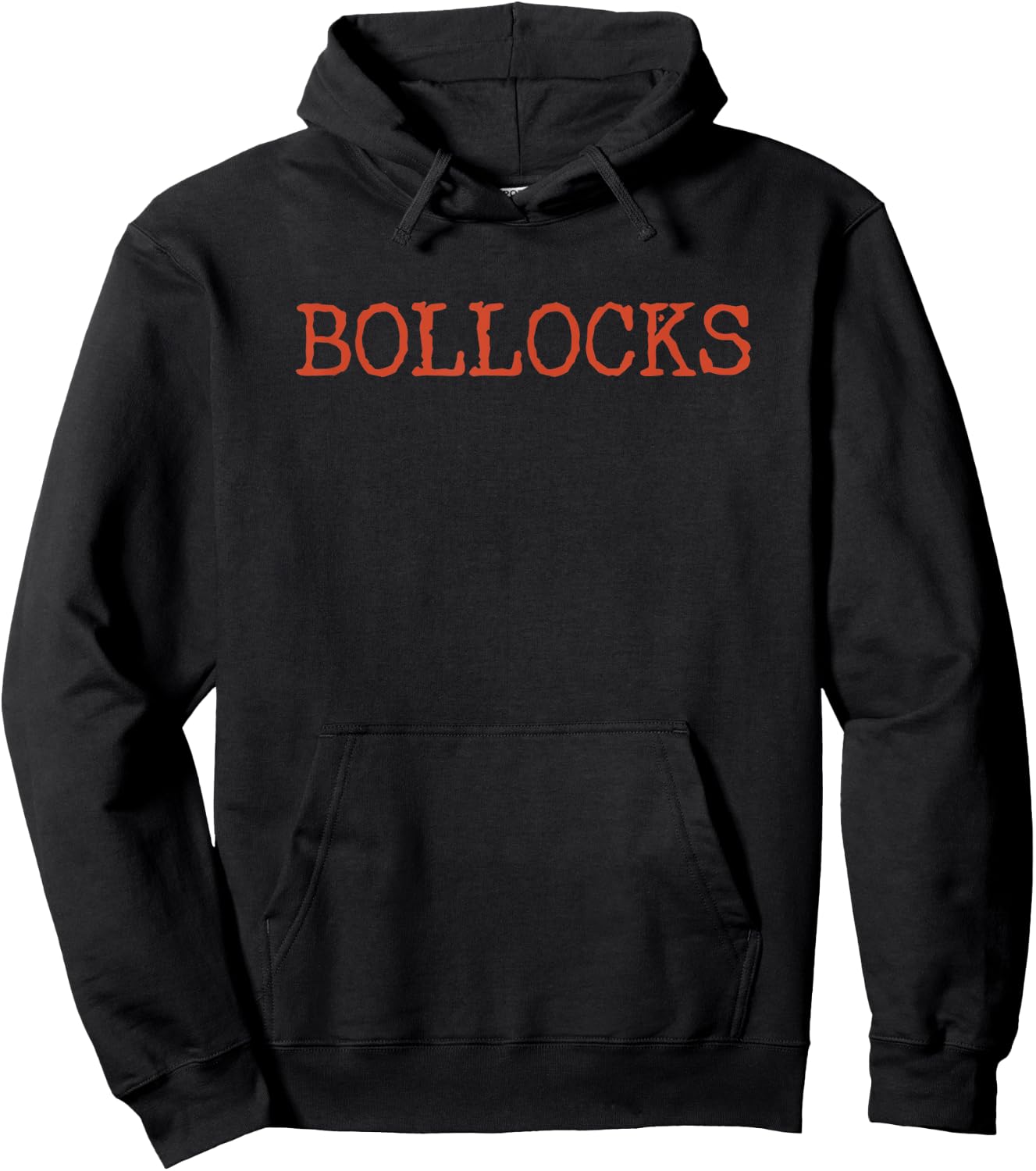 Cheeky - Bollocks - Typewriter font looking British insult Hoodie - Hoodie | Black
