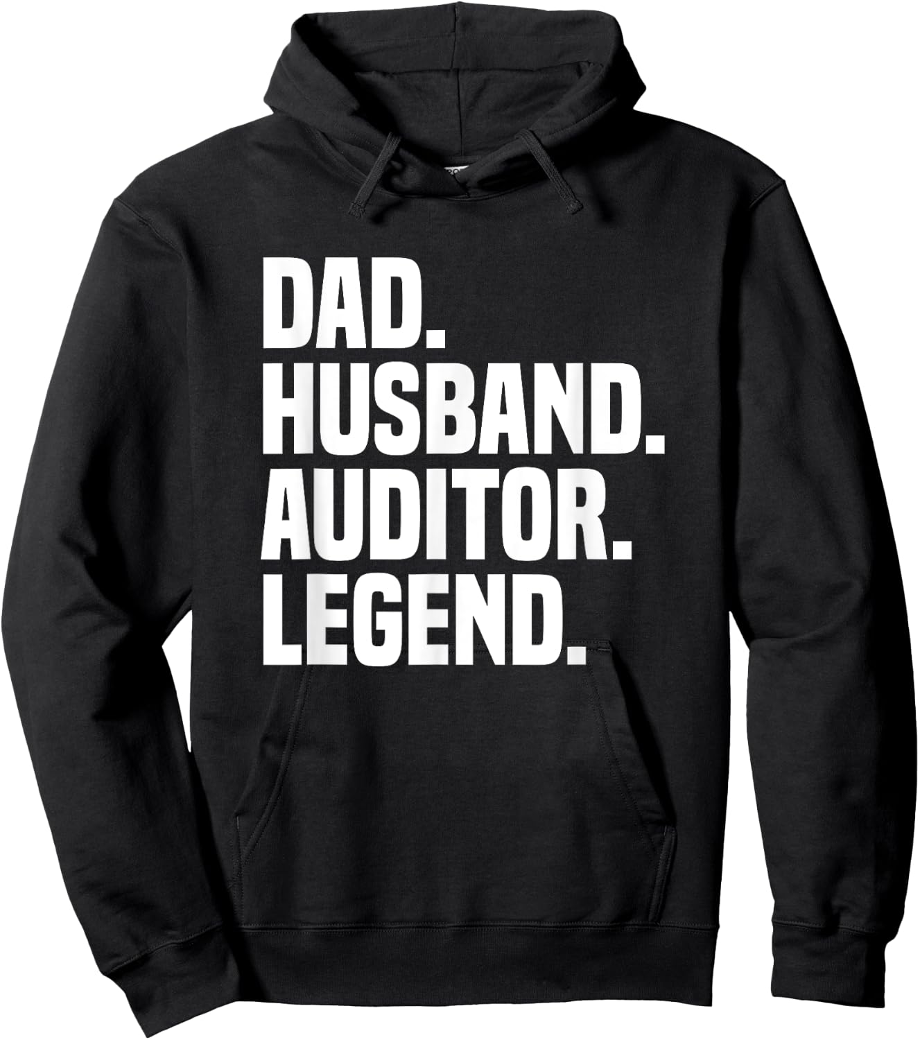 Dad Husband Auditor Legend Funny Certified Public Accountant Hoodie - Hoodie | Black