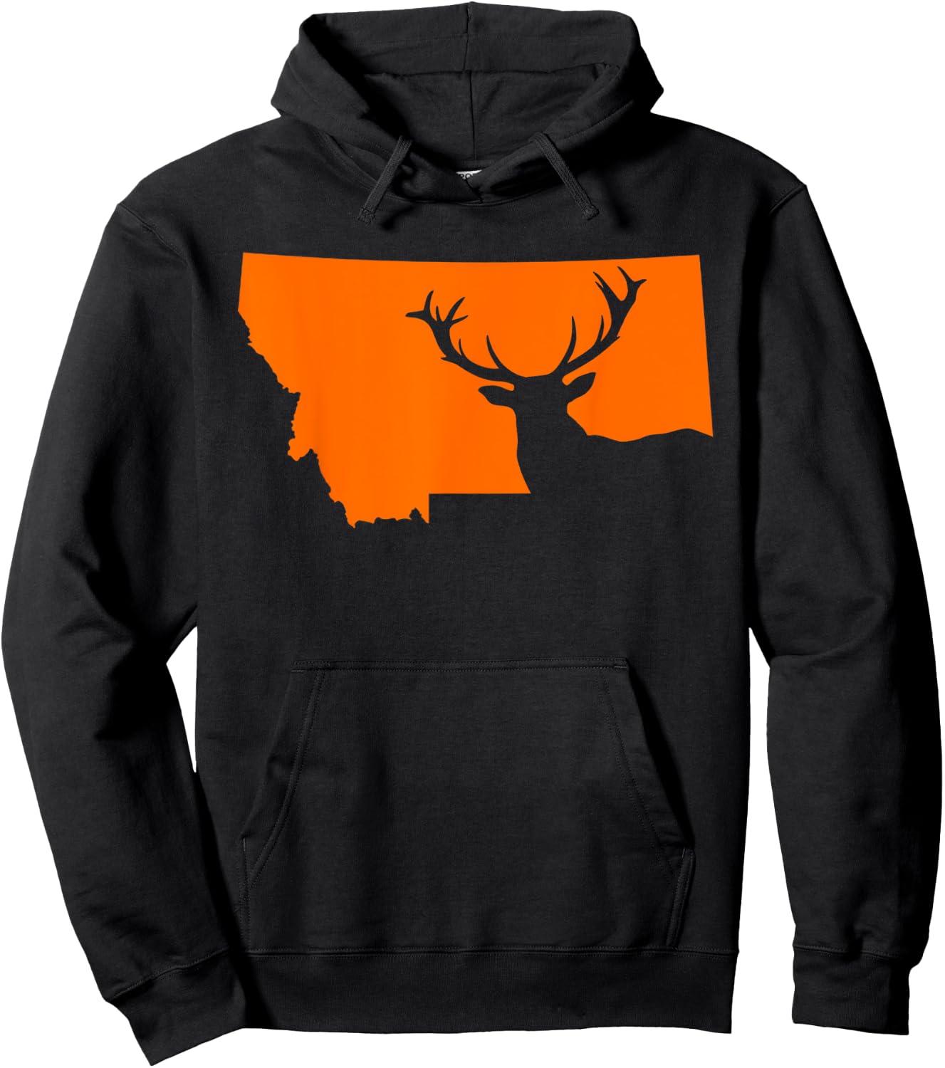 Montana Elk Hunting Cool Montana Hunters Hunting Hoodie - Hoodie | Black