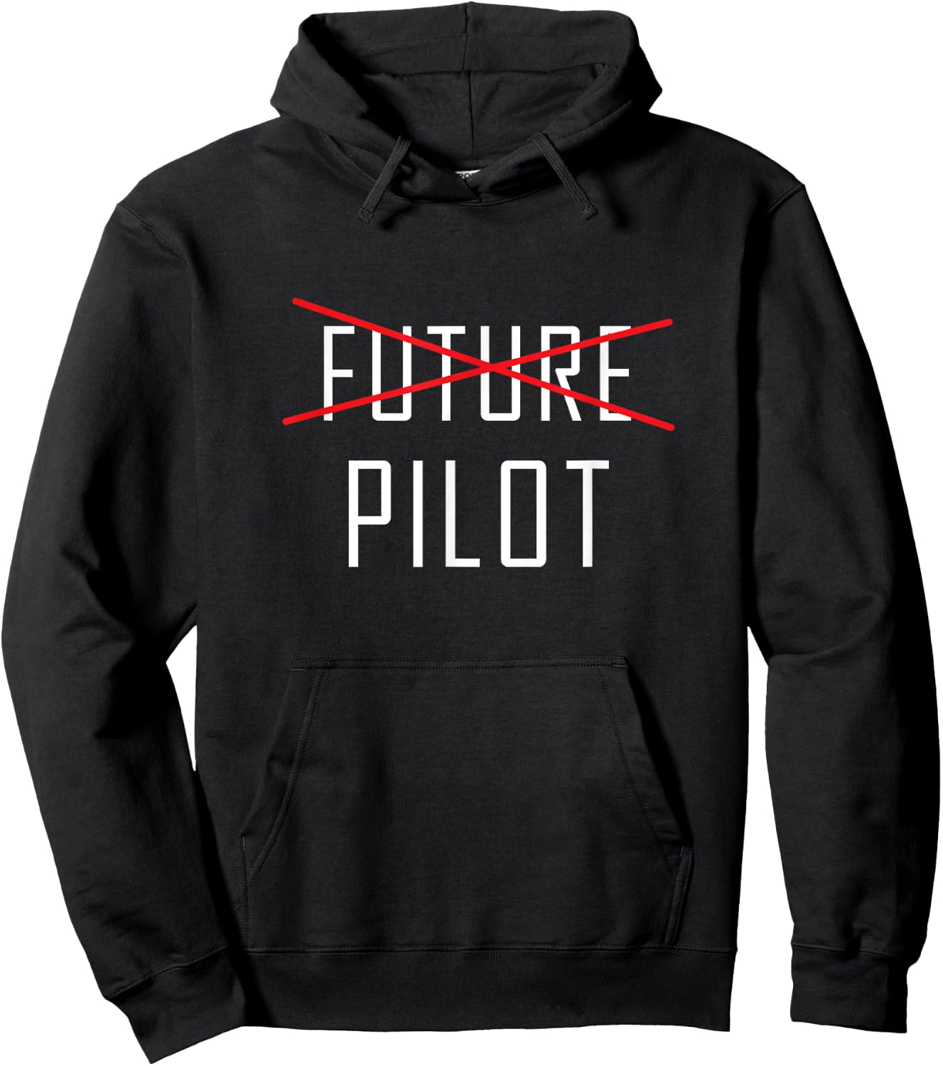 Future Pilot Graduation Shirt, Funny Cute Graduate Gift Hoodie - Hoodie | Black