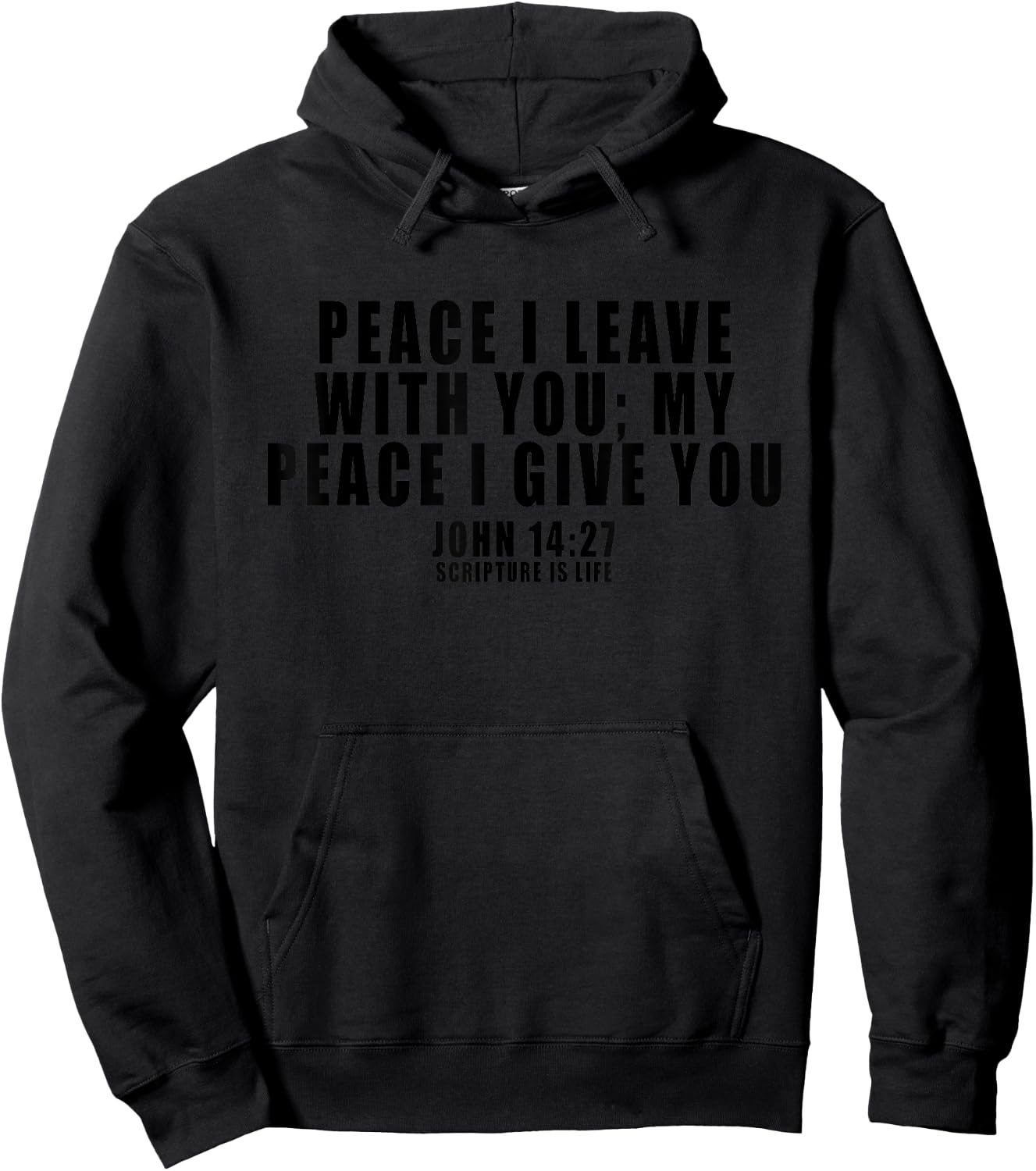 Peace I Leave With You Hoodie - Hoodie | Black