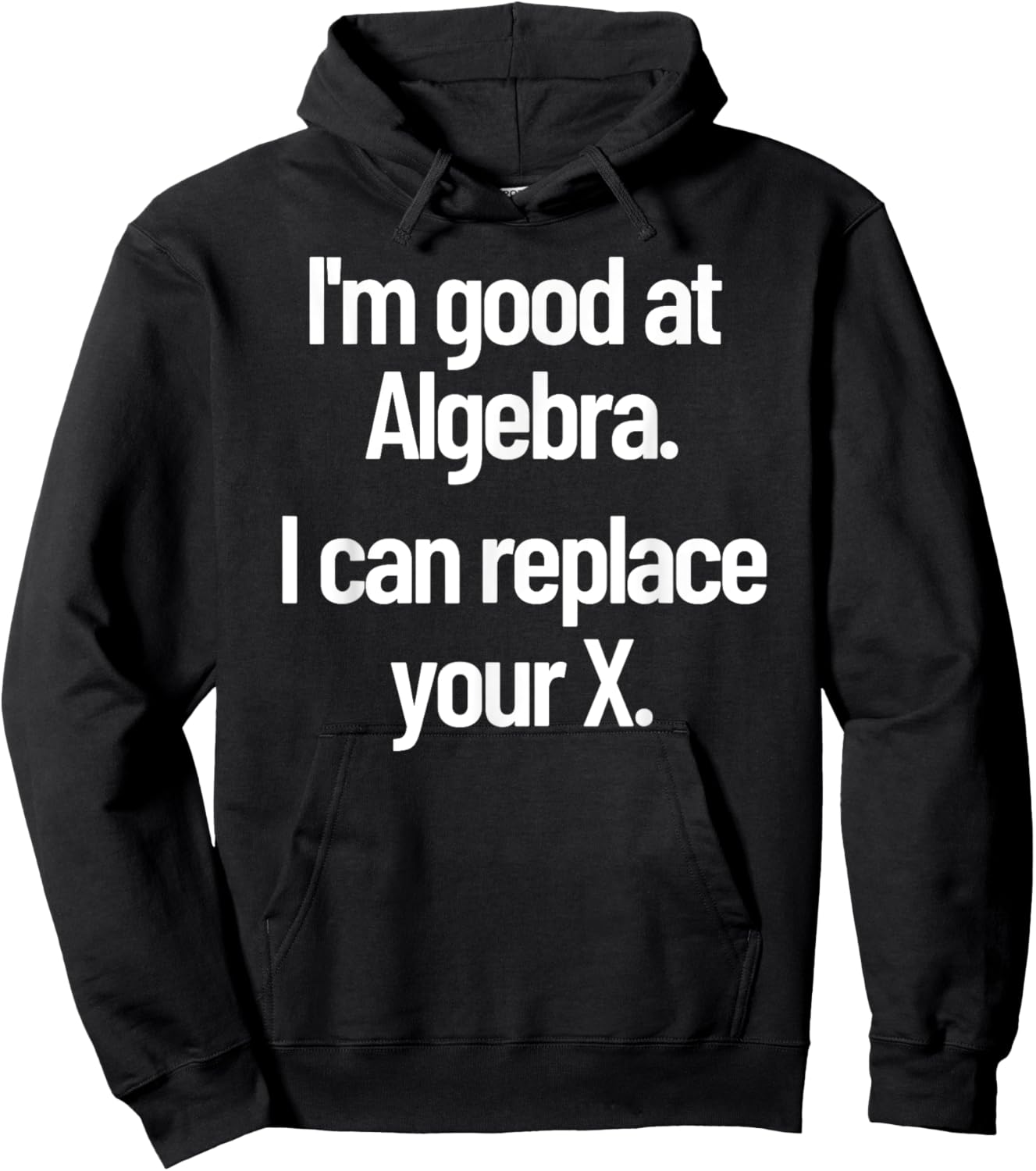 Funny Flirting Nerdy Pick Up Line Algebra Replace Your Ex Hoodie - Hoodie | Black