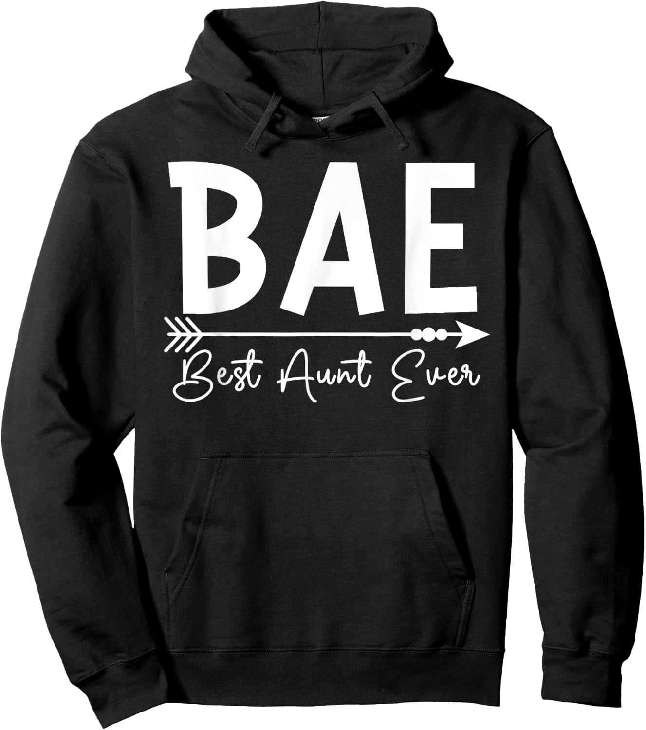 Best Aunt Ever BAE Best Aunt Hoodie - Hoodie | Black