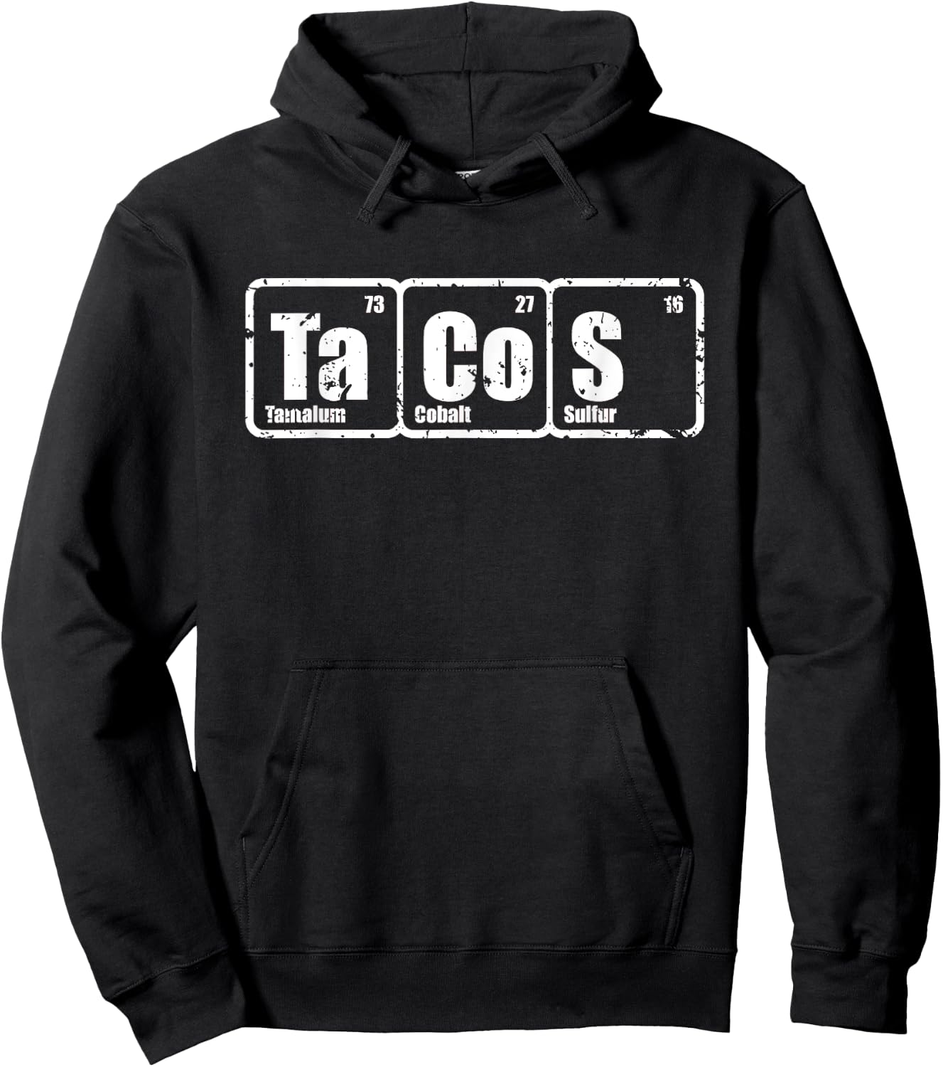 Tacos Chemistry Elements Science TexMex Burritos Hoodie - Hoodie | Black