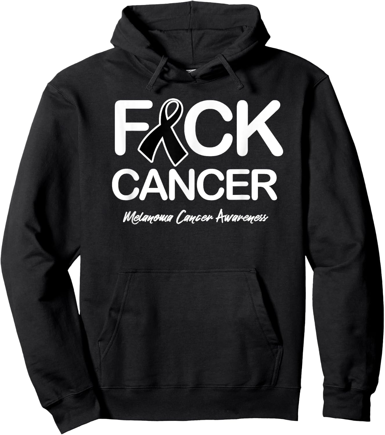 Melanoma Cancer Awareness Shirt Fck Cancer Hoodie - Hoodie | Black