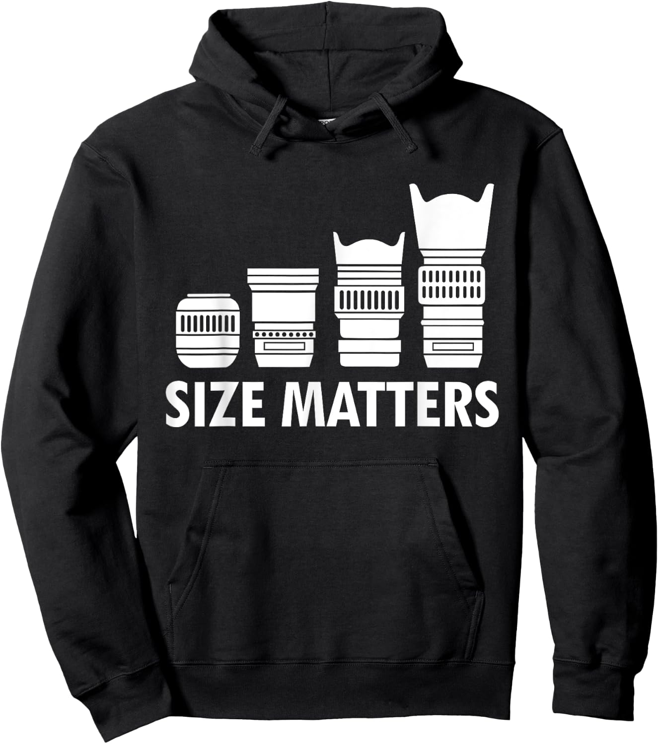 Photography Size Funny Photography Hoodie - Hoodie | Black