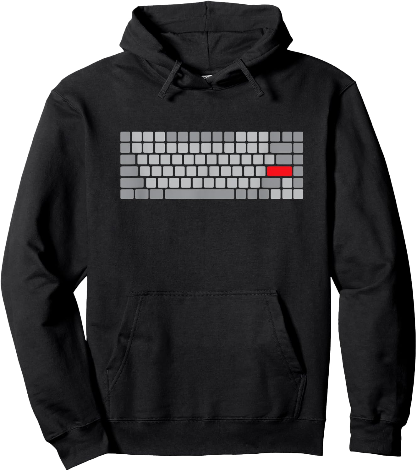 Mechanical Keyboard Red Enter Key Hoodie - Hoodie | Black