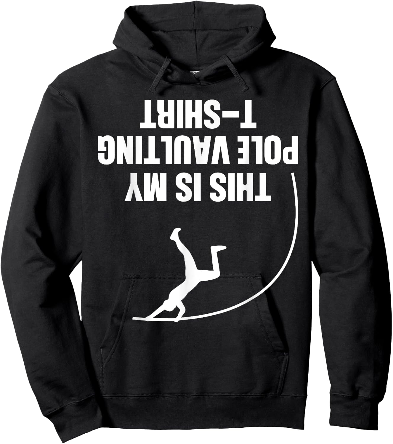 Funny Pole Vaulting Design Men Women Vaulter Track And Field Hoodie - Hoodie | Black