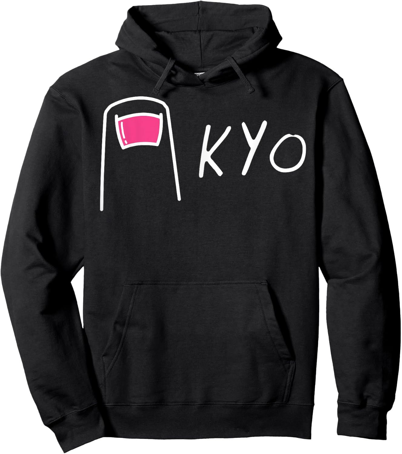 Funny Japan Tokyo Pun - "TOE" KYO - Humorous Japanese Hoodie - Hoodie | Black