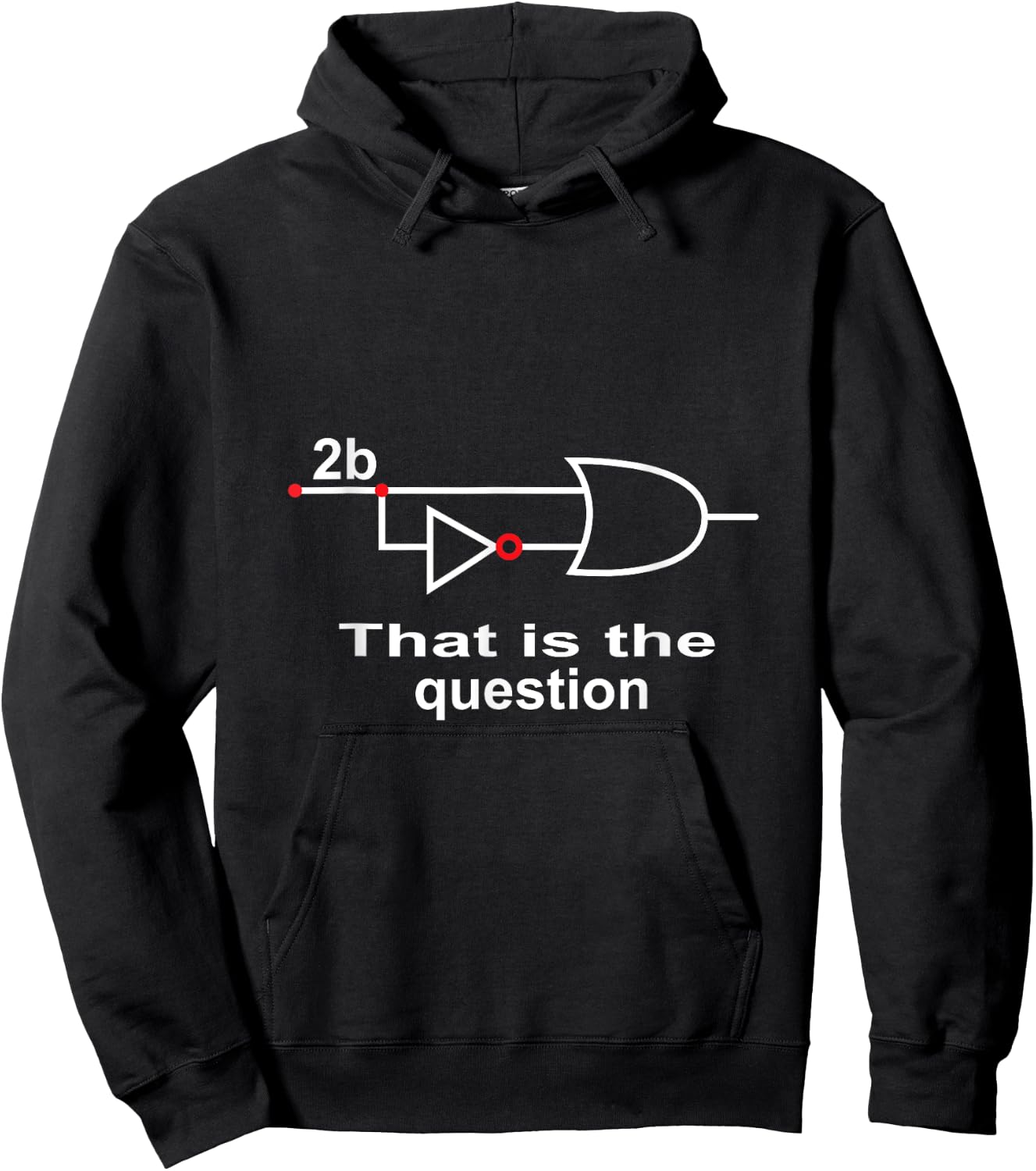 2B Or Not 2B To be or not be Logic Shirt Boolean Engeineer Hoodie - Hoodie | Black