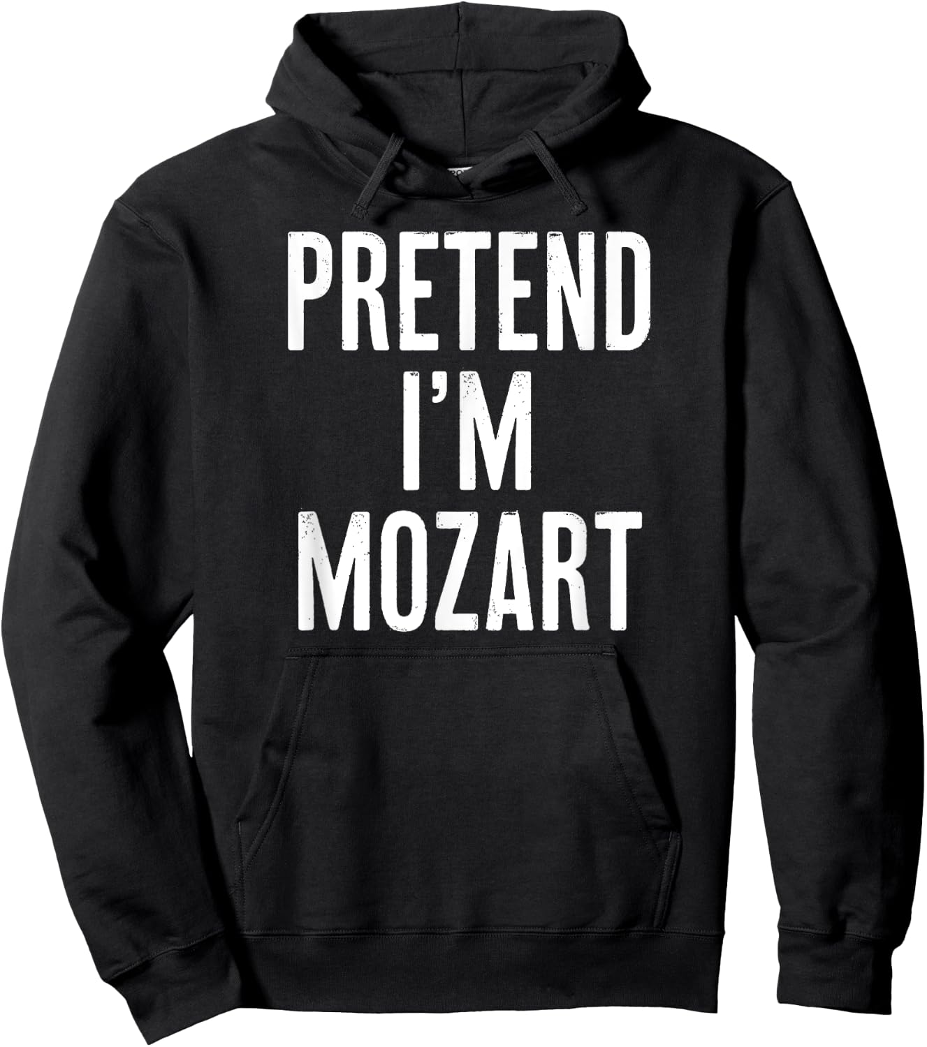 Simple Easy Pretend I'm Mozart Halloween Costume Hoodie - Hoodie | Black