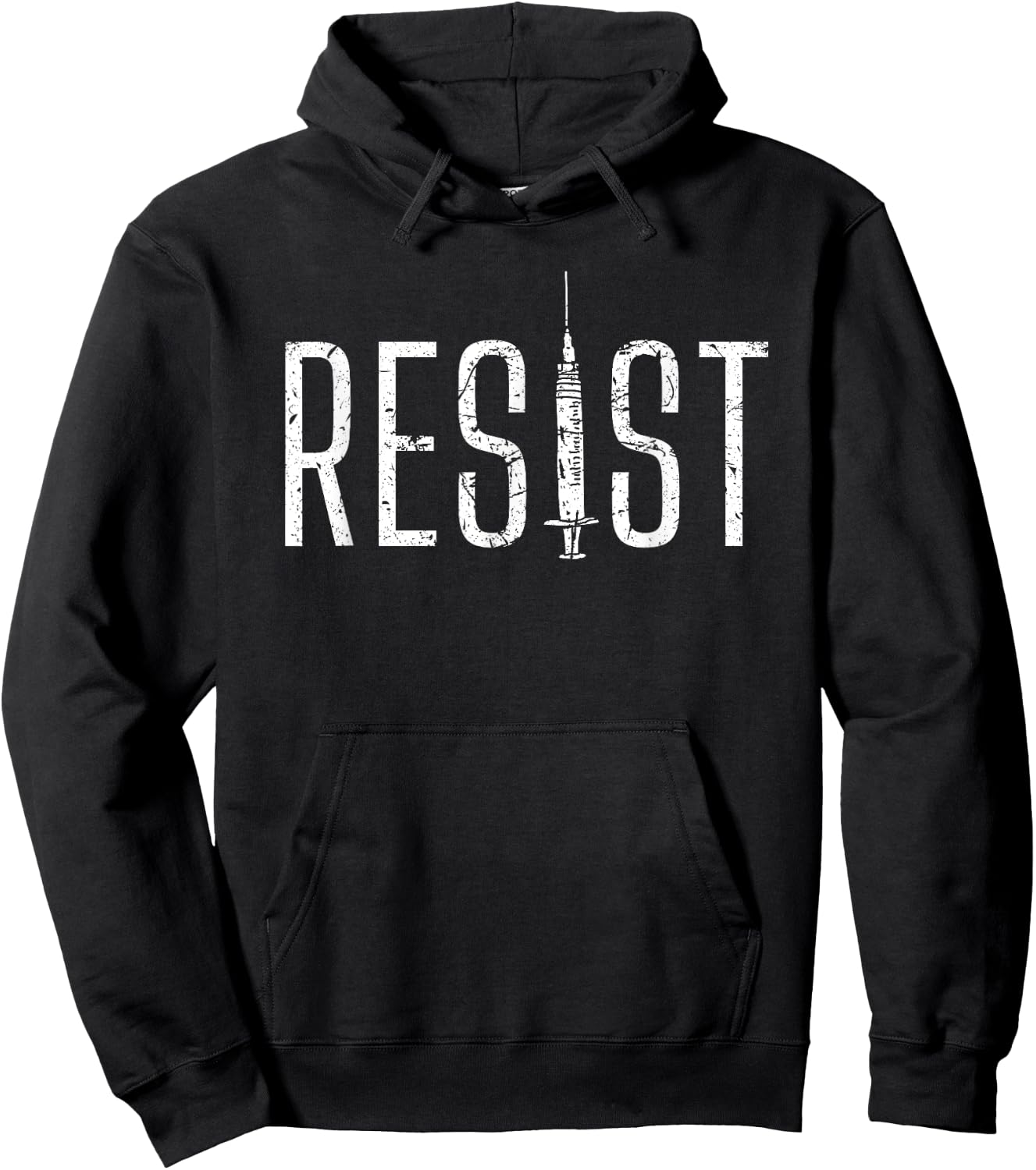 Resist Anti-Vax No Forced Vaccination Mandate Hoodie - Hoodie | Black