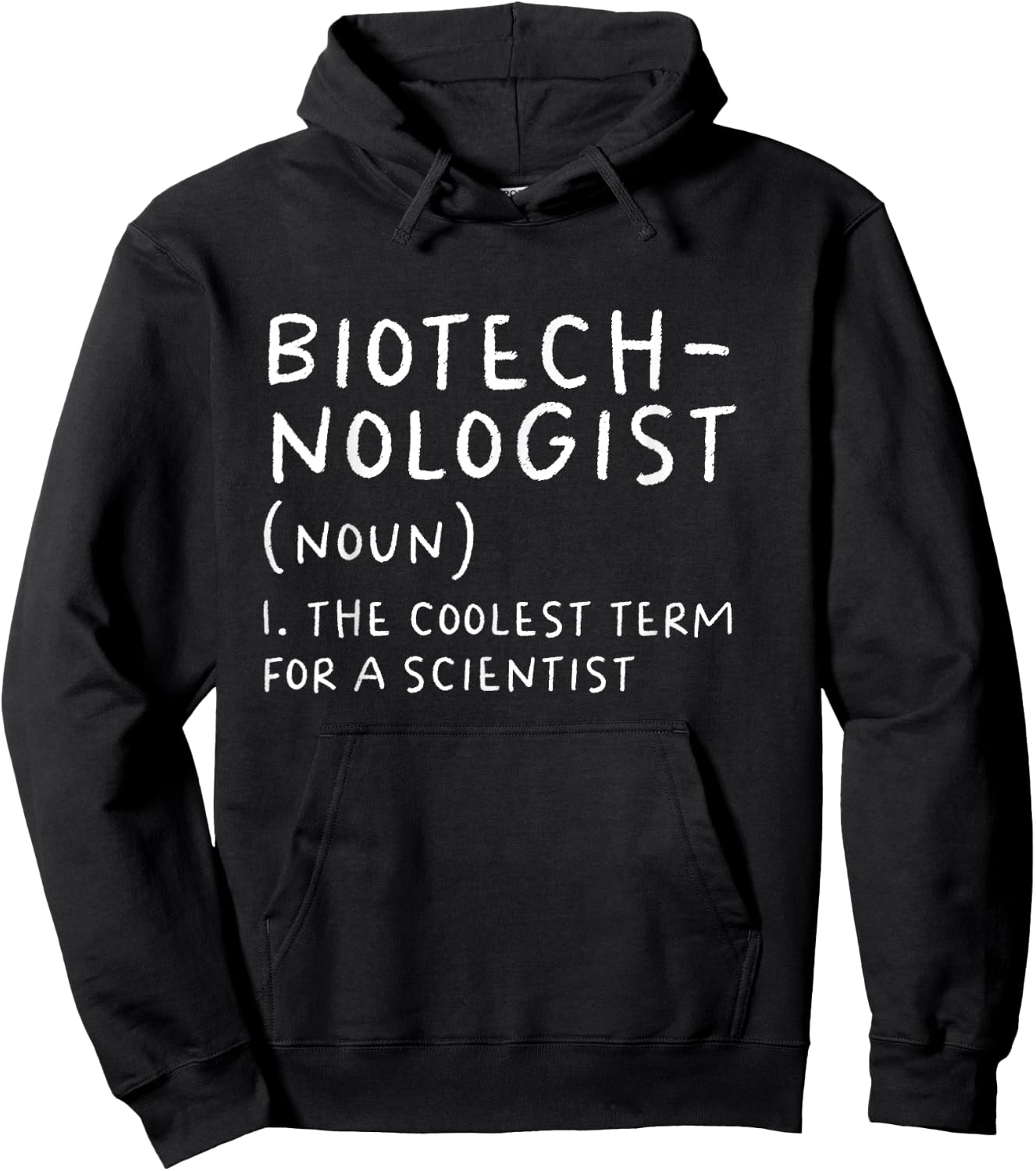 Biotechnologist Definition Funny Scientist Science Teacher Hoodie - Hoodie | Black