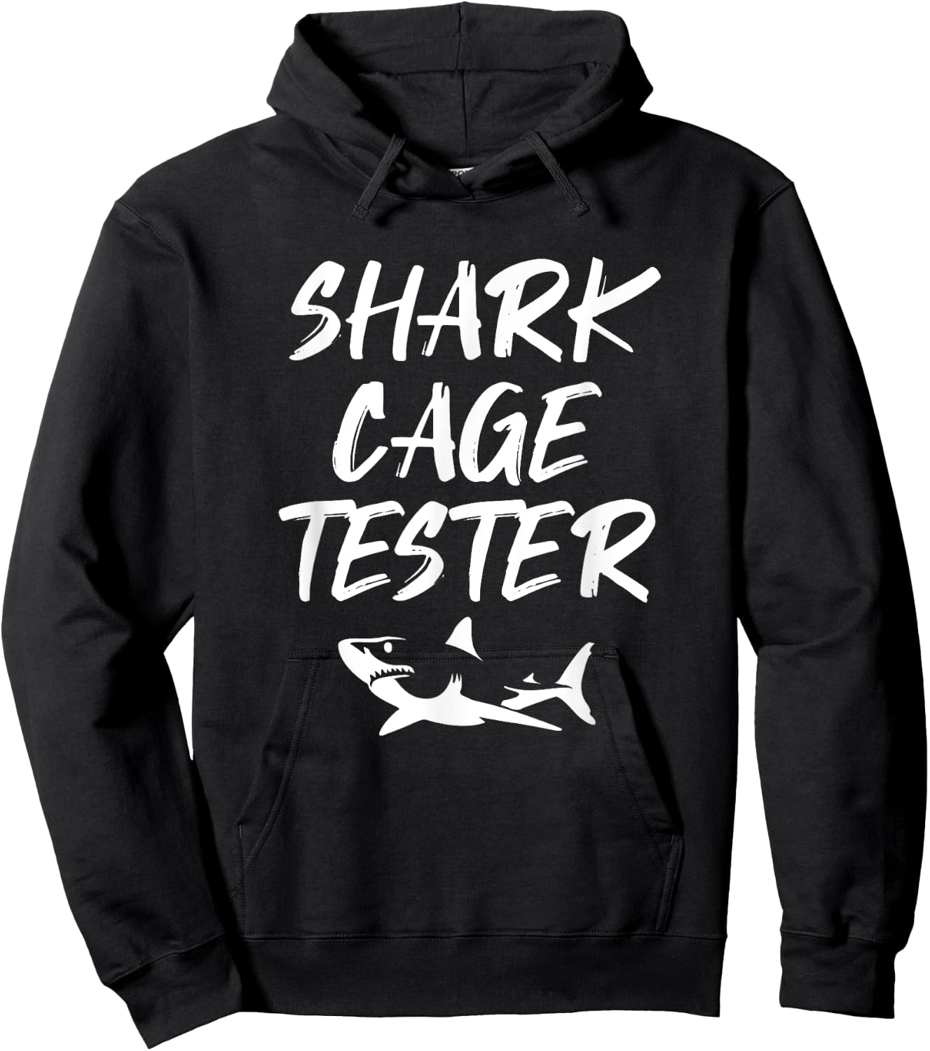 Shark Cage Tester Funny Amputee Joke Handicapped Hoodie - Hoodie | Black