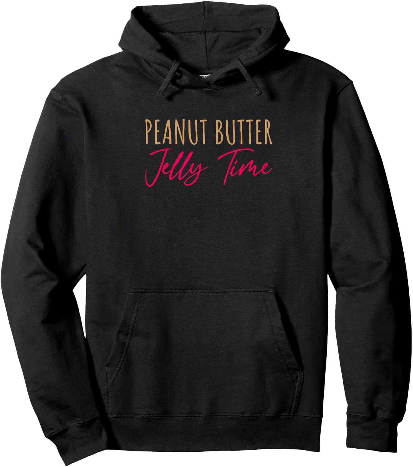 Peanut Butter Jelly Time BFF Love Match Perfect Hoodie - Hoodie | Black