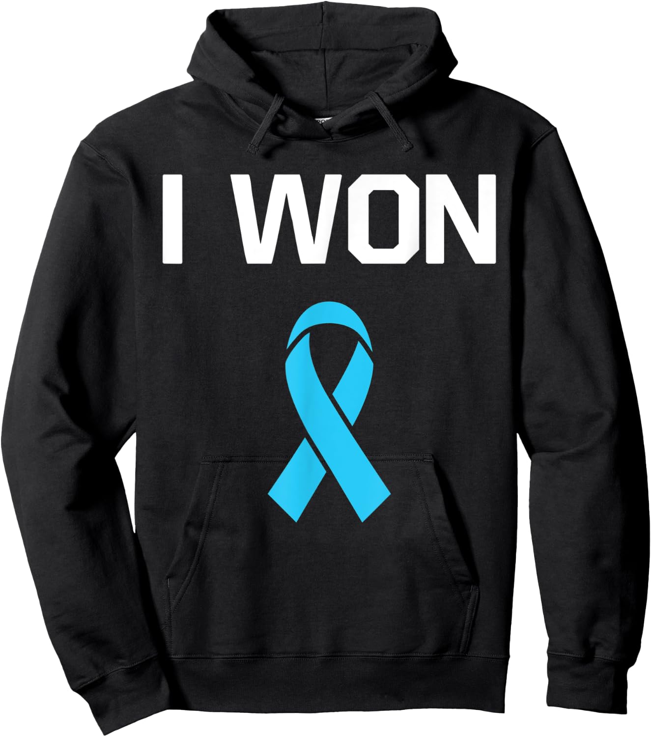 I Won - Fighter Warrior Prostate Cancer Awareness Hoodie - Hoodie | Black