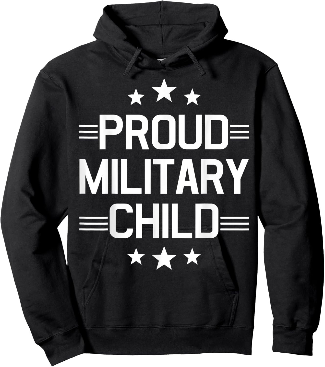 Purple Proud Military Child - Month of the Military Child Hoodie - Hoodie | Black