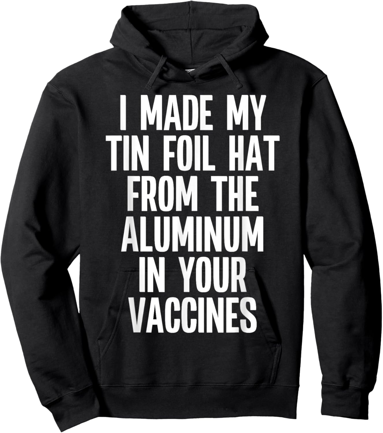 Anti Vaxxer Funny Anti Vaccination Quote Anti-Vax Saying Hoodie - Hoodie | Black