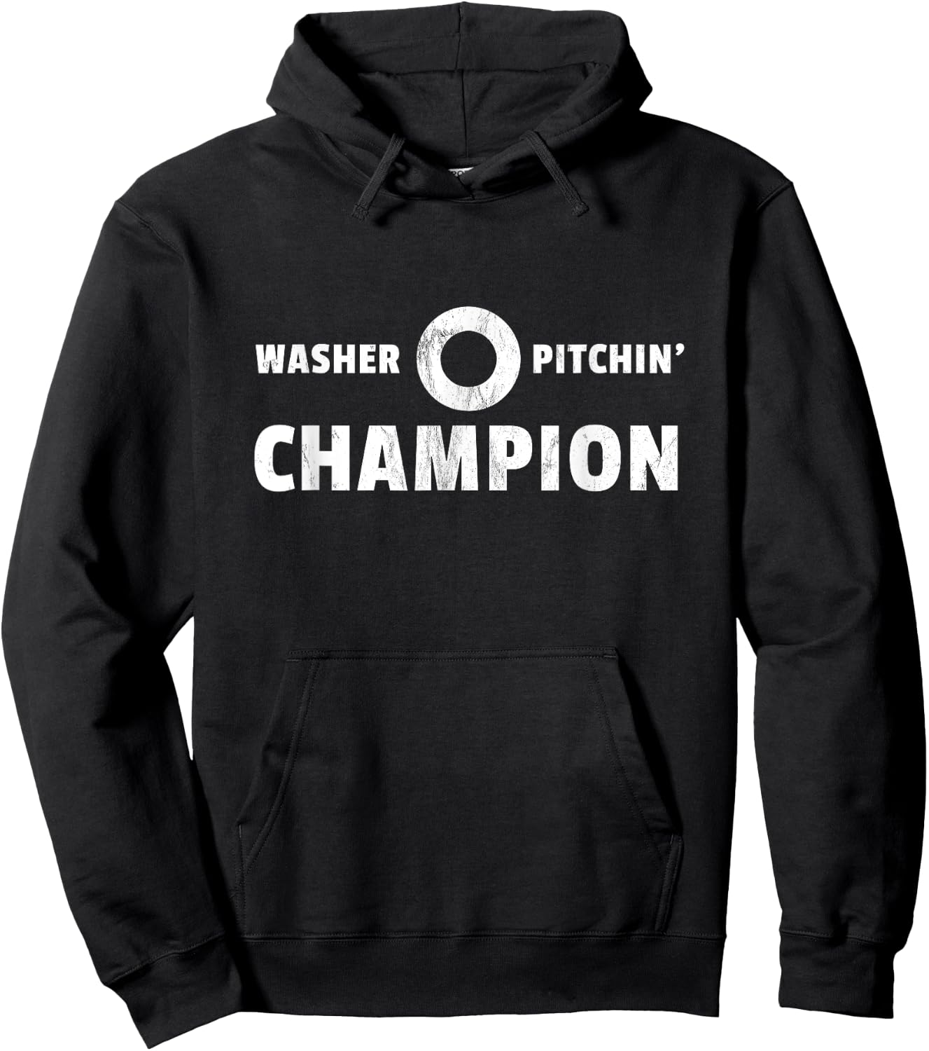 Washer Pitchin' Champion - Funny Washers Game Hoodie - Hoodie | Black