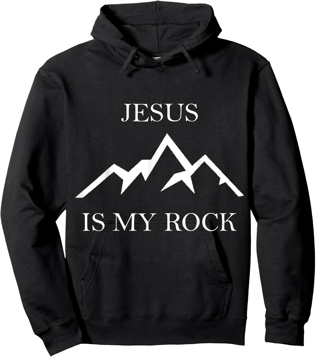 Jesus is my Rock Hoodie - Hoodie | Black