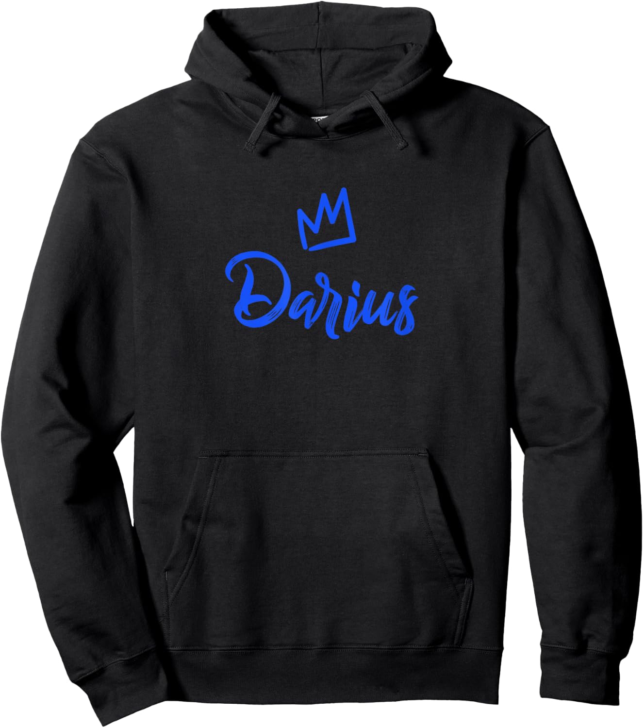 Darius the King / Blue Crown & Name Called Darius Hoodie - Hoodie | Black
