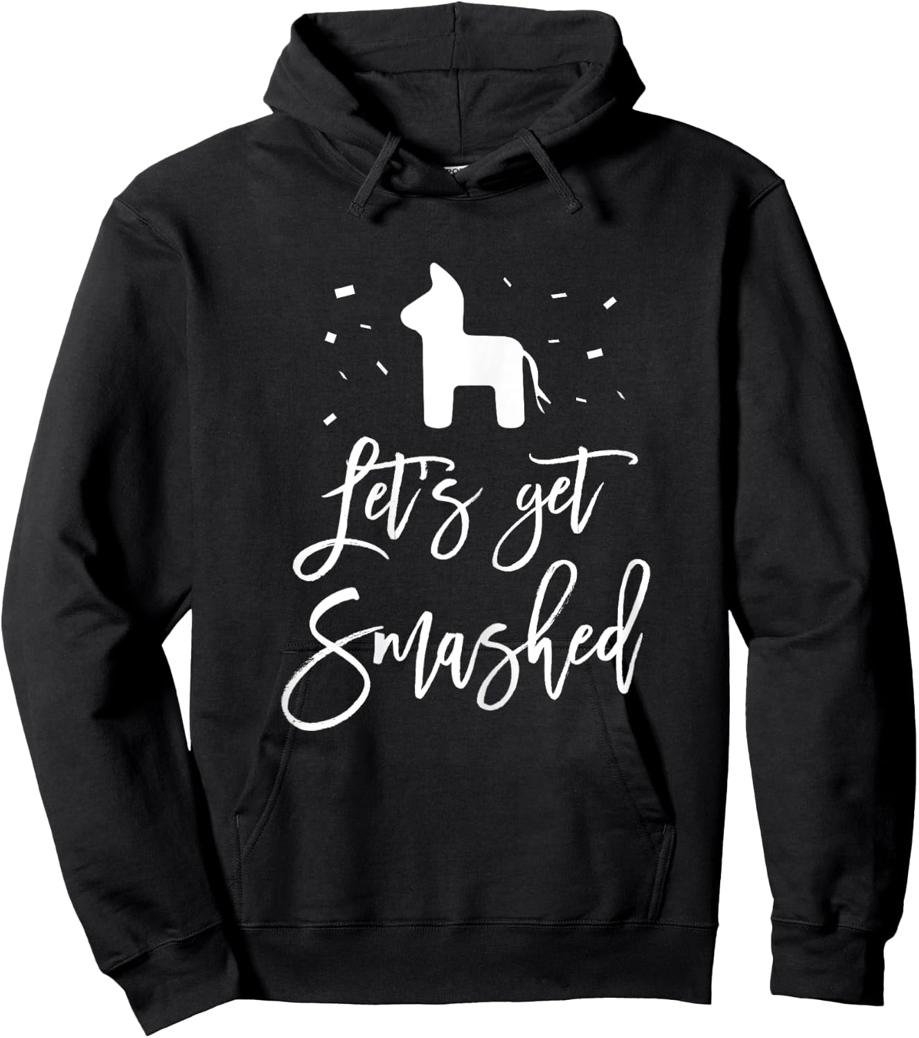 Let's Get Smashed Bachelorette Fiesta Party Shirt Hoodie - Hoodie | Black