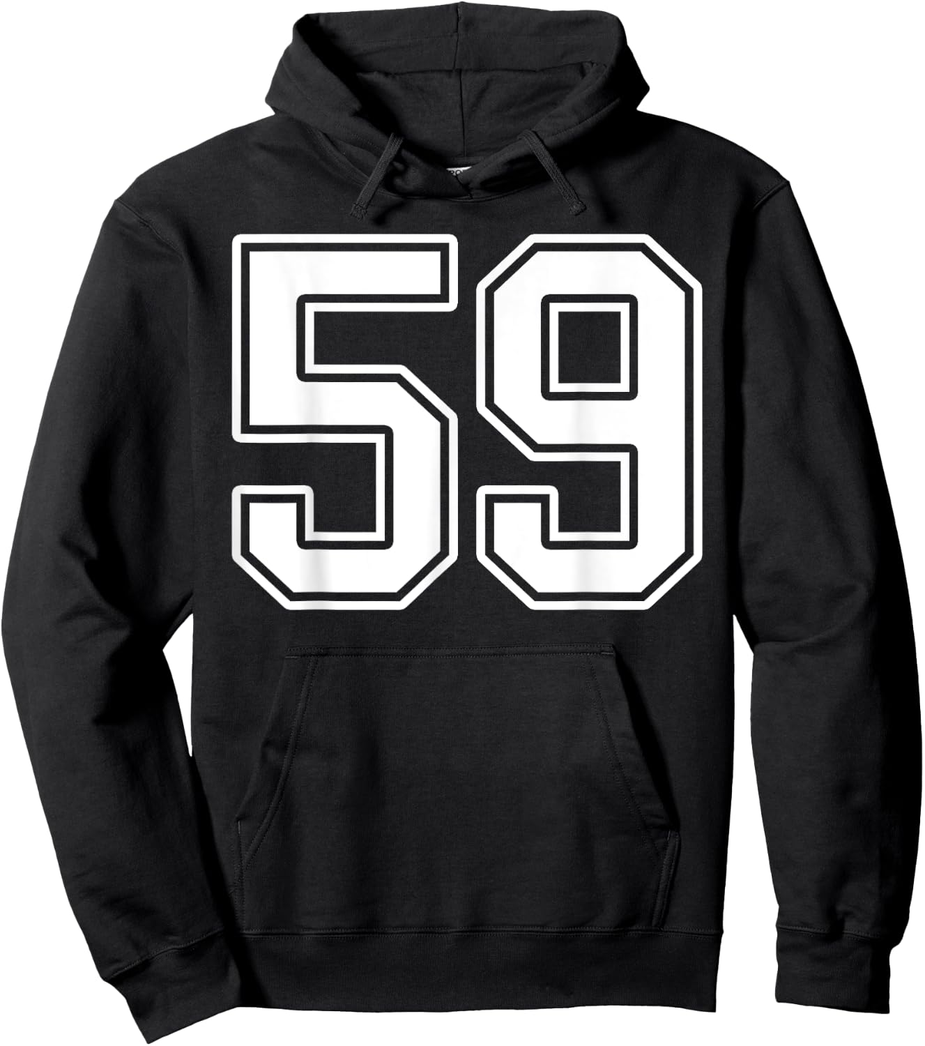 Number 59 Fan Player Jersey Style #59 Men Women Kids Hoodie - Hoodie | Black