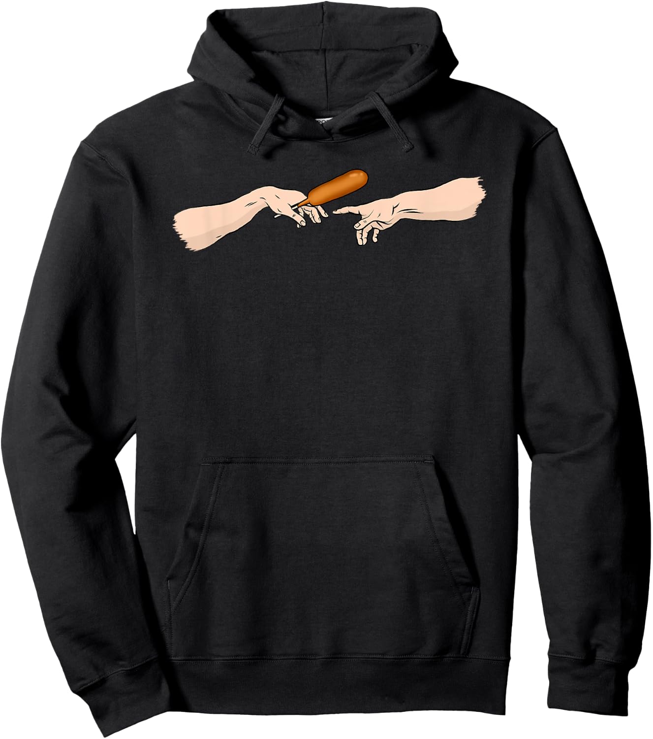 Give me this corndog - I love corndogs lover eater funny Women Hoodie - Hoodie | Black
