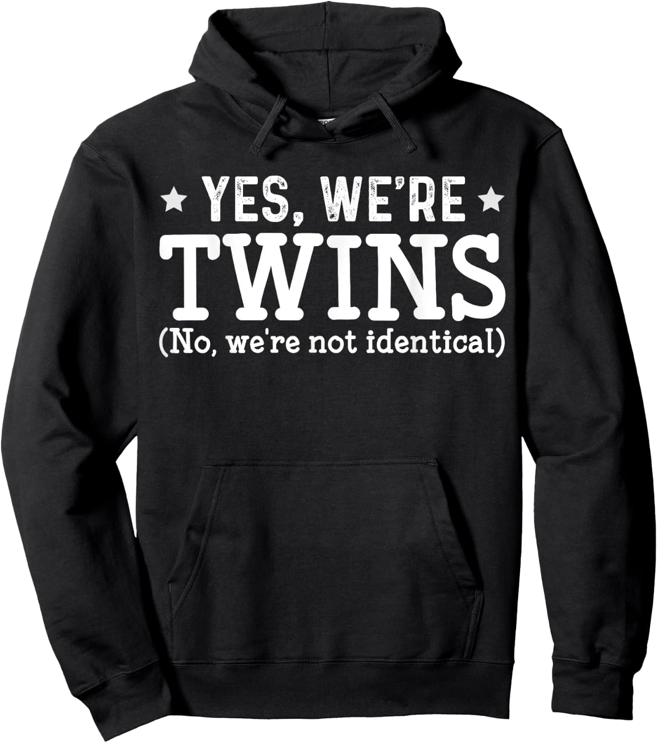 Twins Partner Twin Siblings Hoodie - Hoodie | Black
