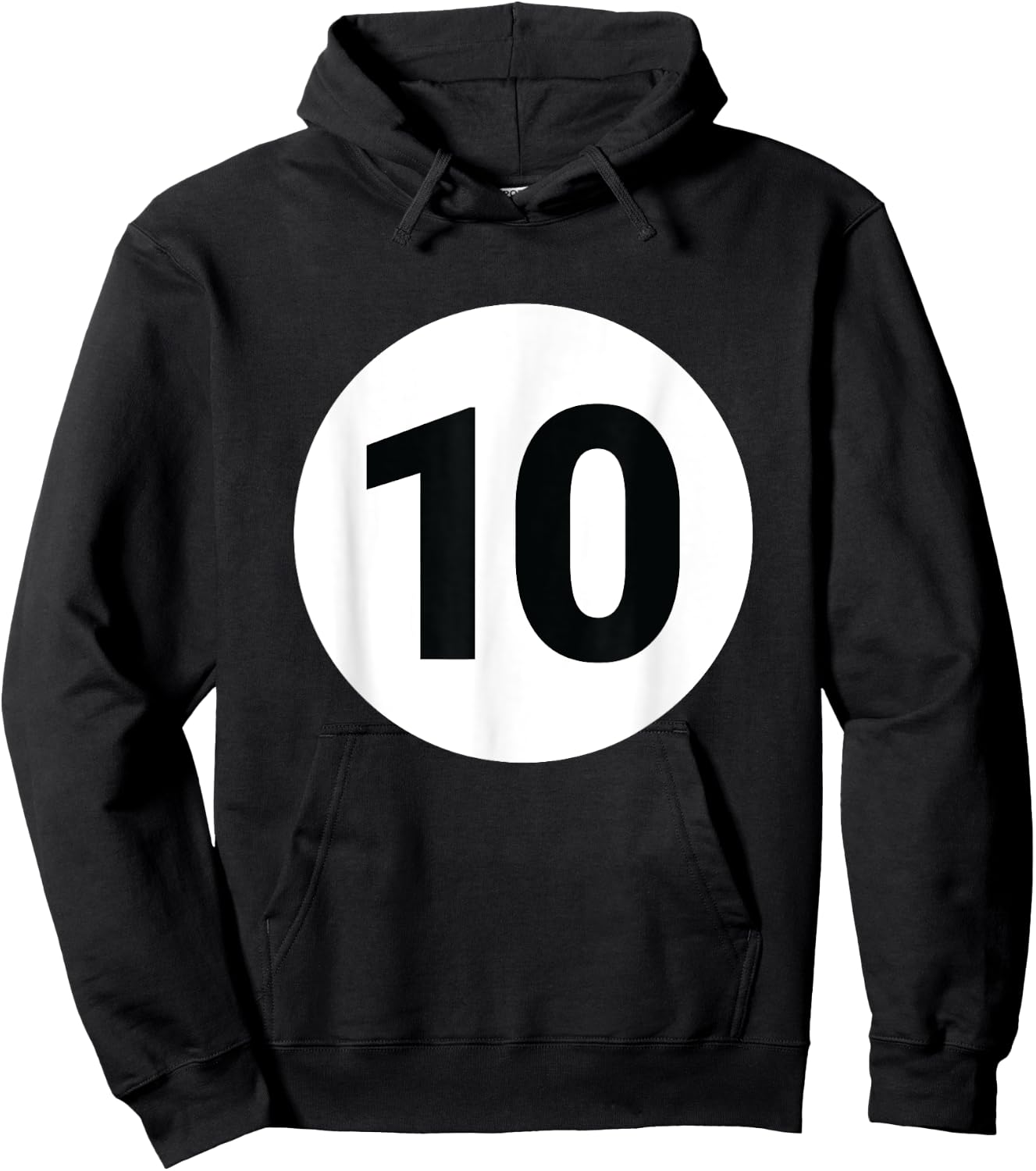 8 Pool Ball 10 Billiards Costume Halloween Group Matching Hoodie - Hoodie | Black