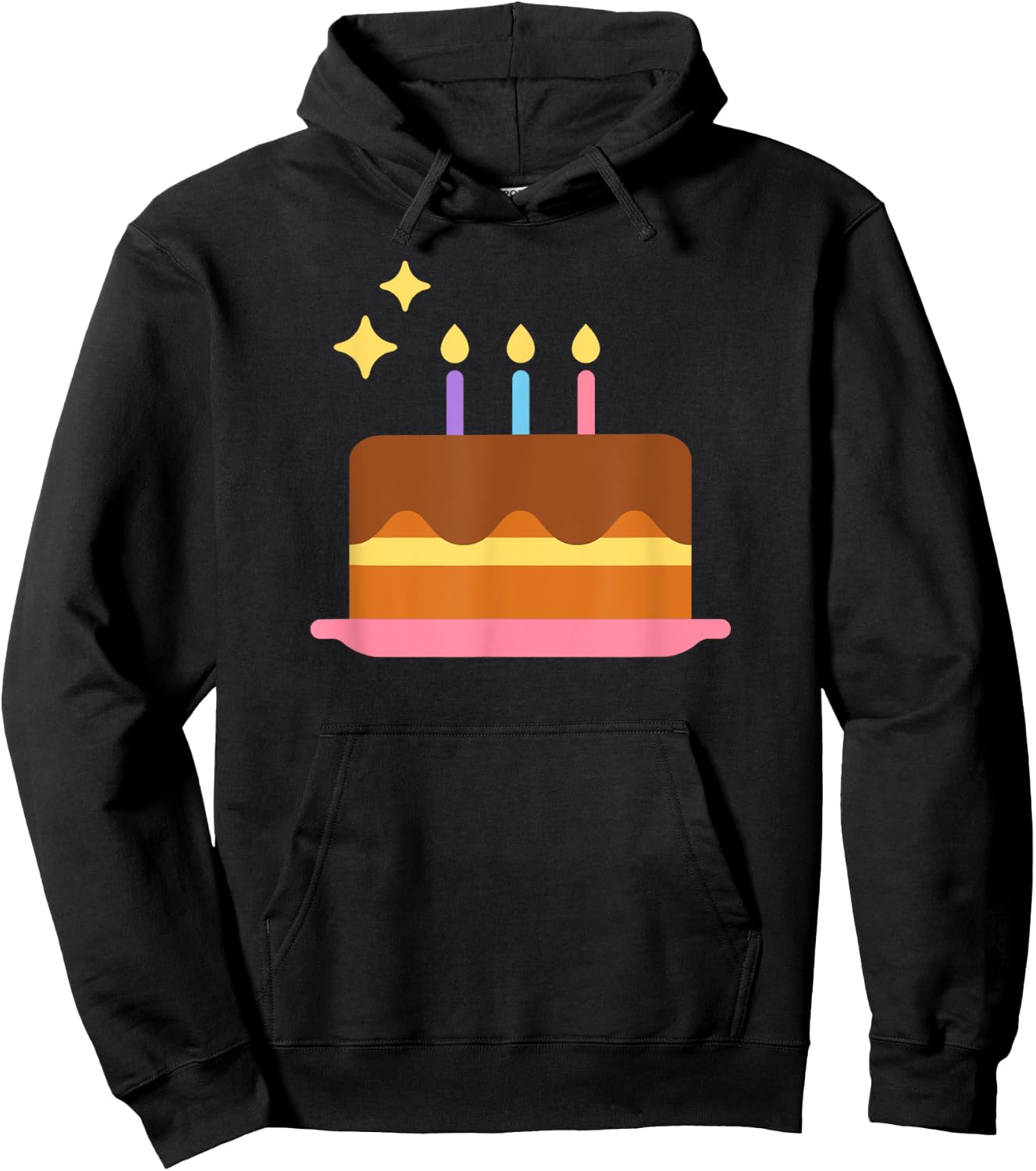 Cake with Candles and Chocolate , Women, Children Hoodie - Hoodie | Black