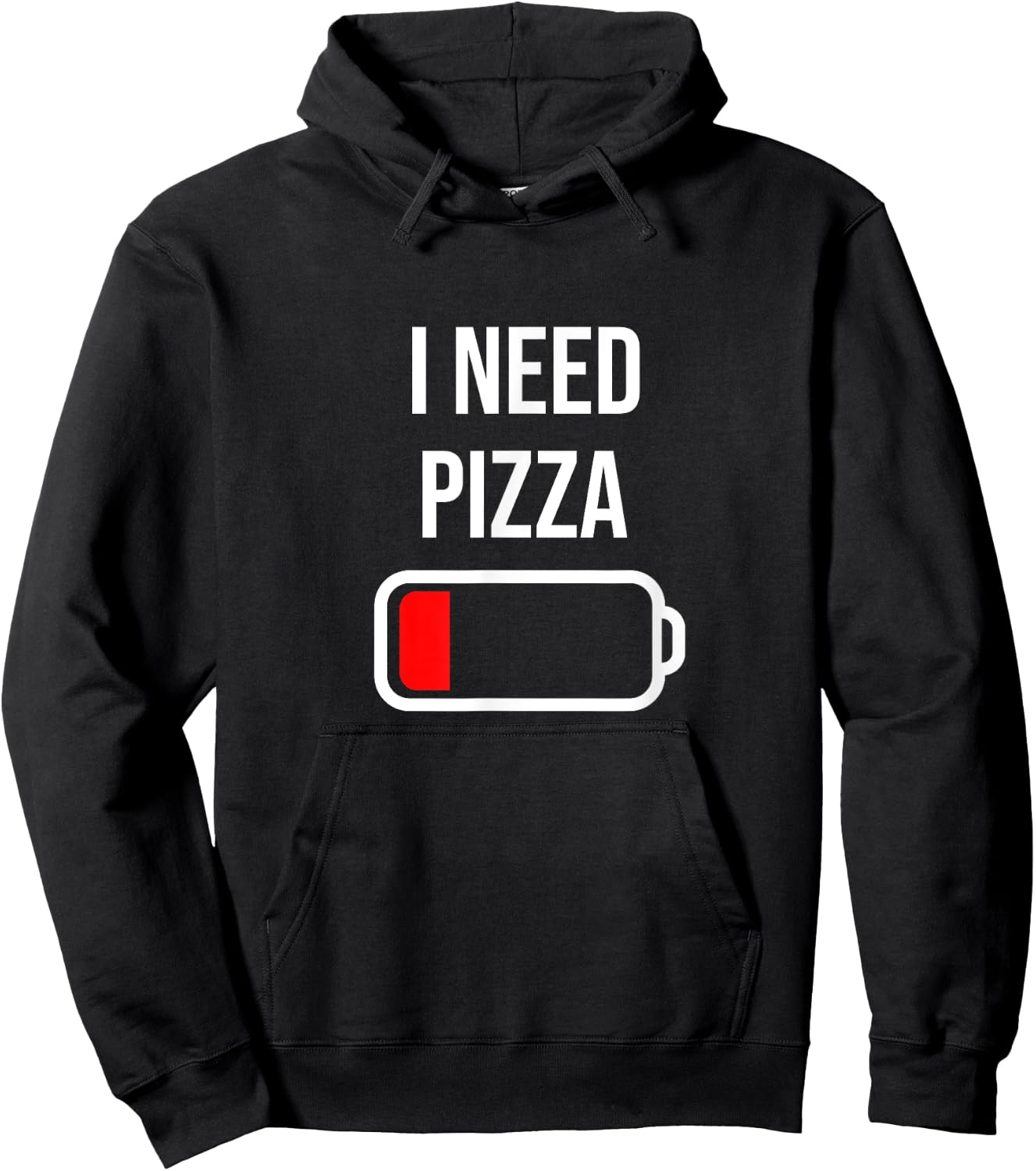I Need Pizza - Italy Eat Cooking Funny Italian Food Pizza Hoodie - Hoodie | Black