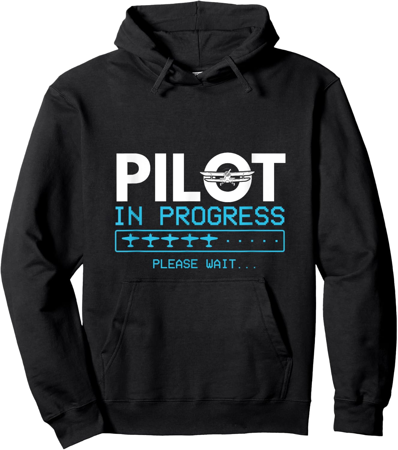 Pilot In Progress Please Wait Pilot Hoodie - Hoodie | Black