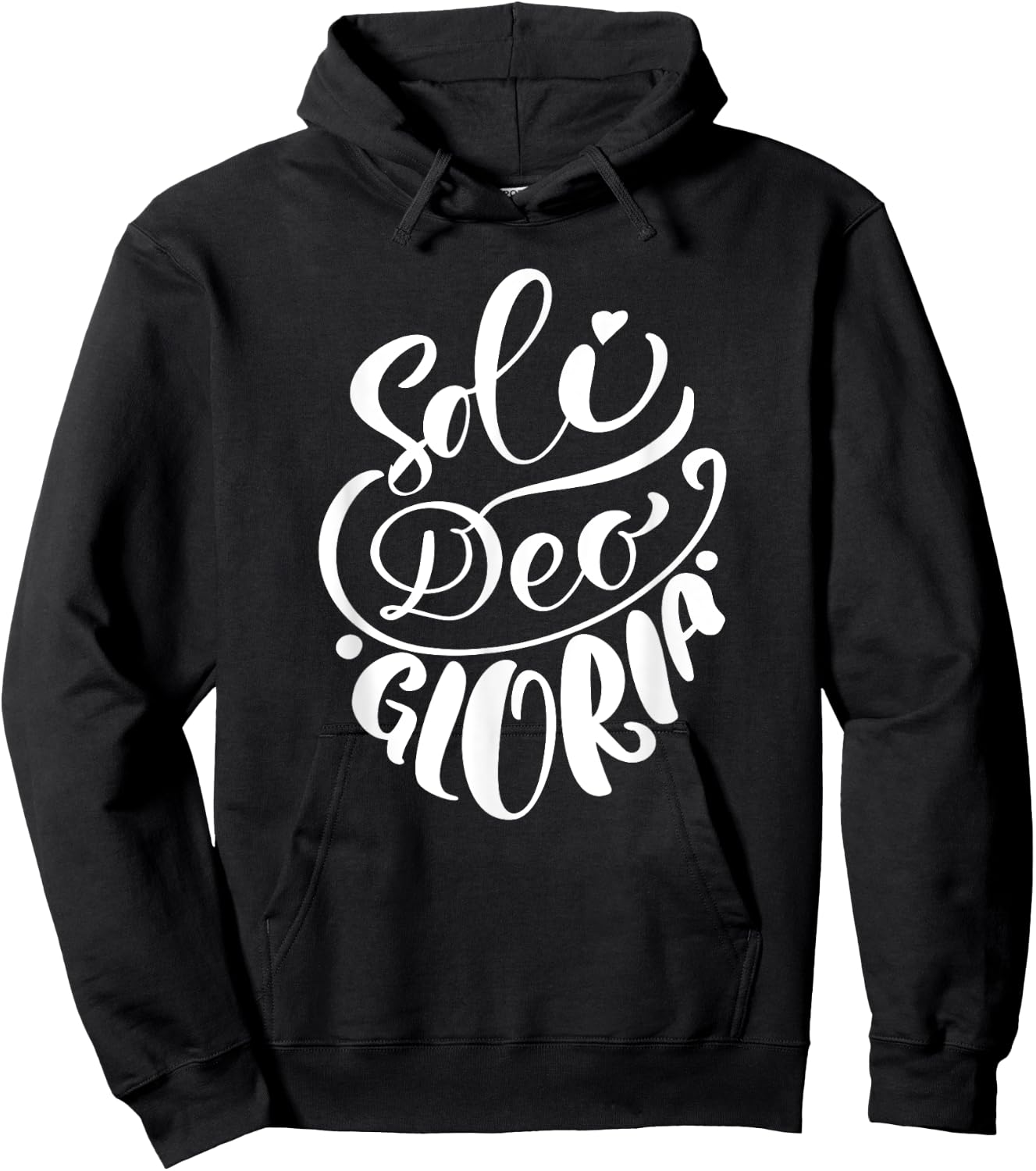 Soli Deo Gloria | Glory to God Alone |Christian Women Hoodie - Hoodie | Black
