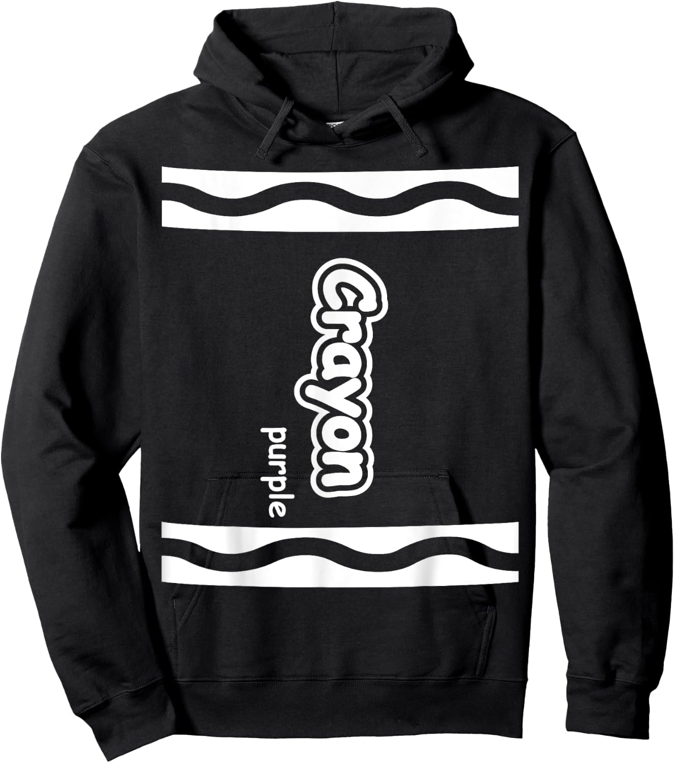 Purple Crayon Easy Halloween Costume Cute (Dark) Hoodie - Hoodie | Black