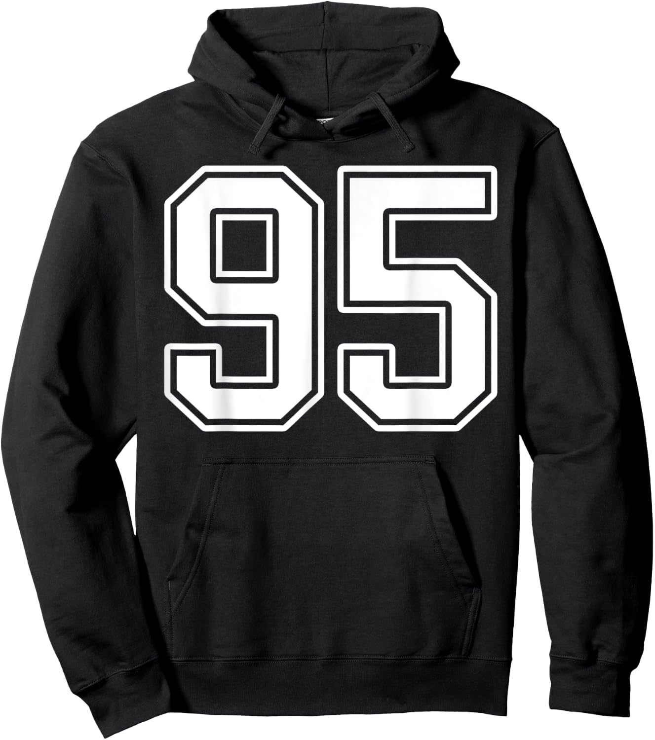 Number 95 Fan Player Jersey Style #95 Men Women Kids Hoodie - Hoodie | Black