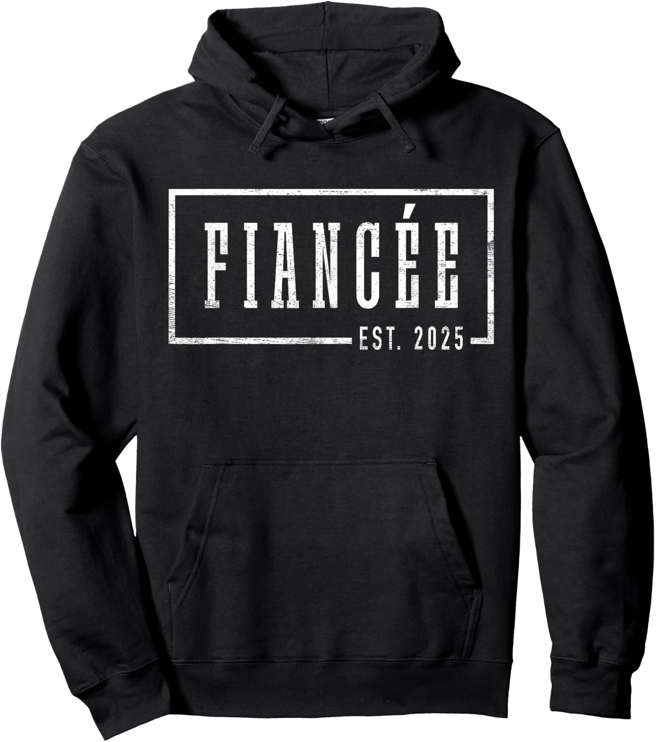 Fiancée Est 2025 Future Wife Engaged Gifts Her Engagement Hoodie - Hoodie | Black