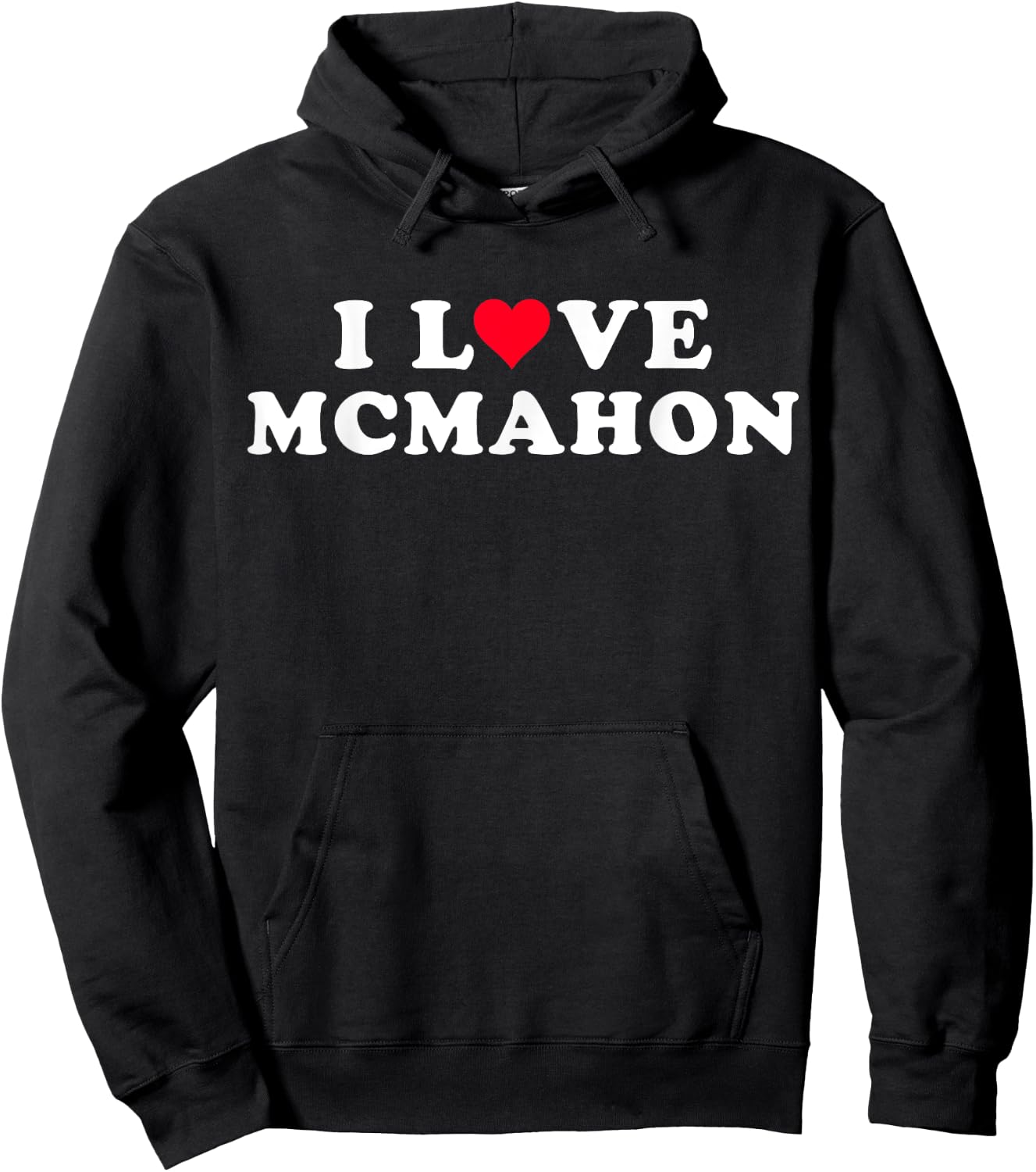 I Love Mcmahon Matching Girlfriend & Boyfriend Mcmahon Name Hoodie - Hoodie | Black