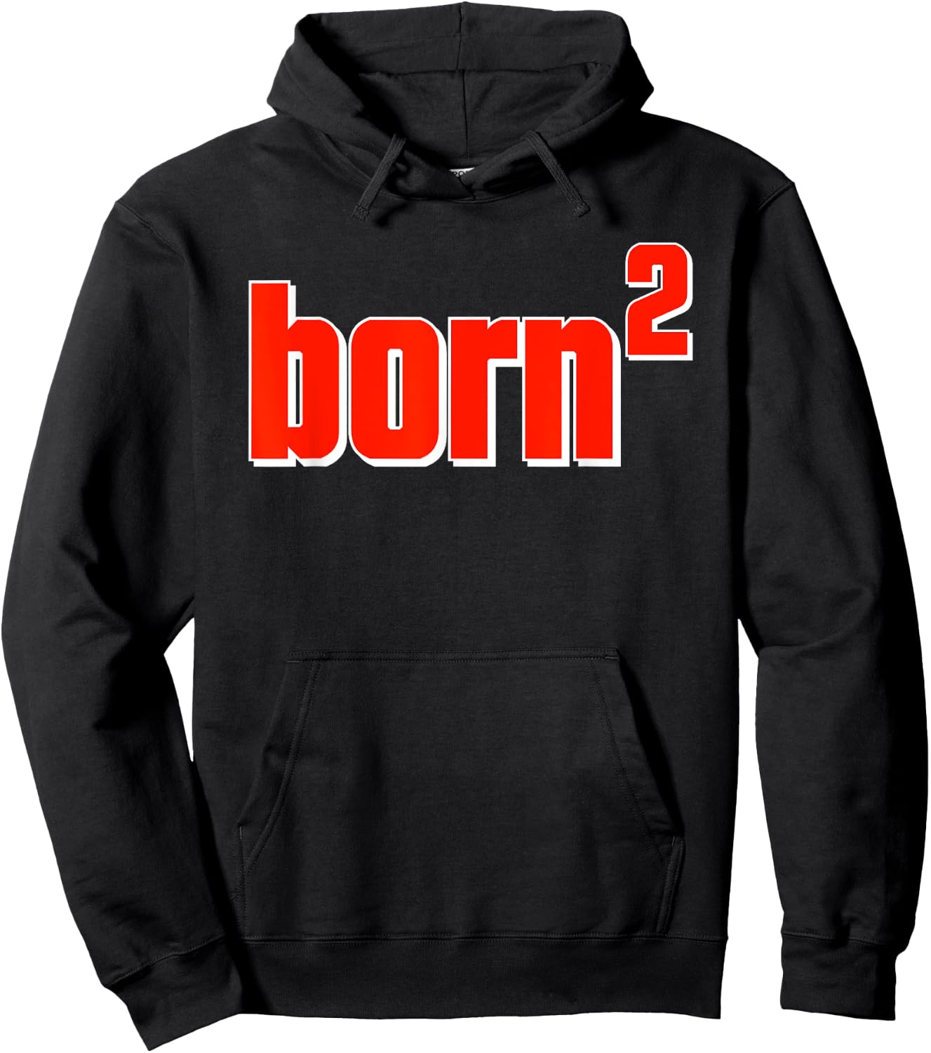 Re-born square (born) 2 John 3:3 Hoodie - Hoodie | Black
