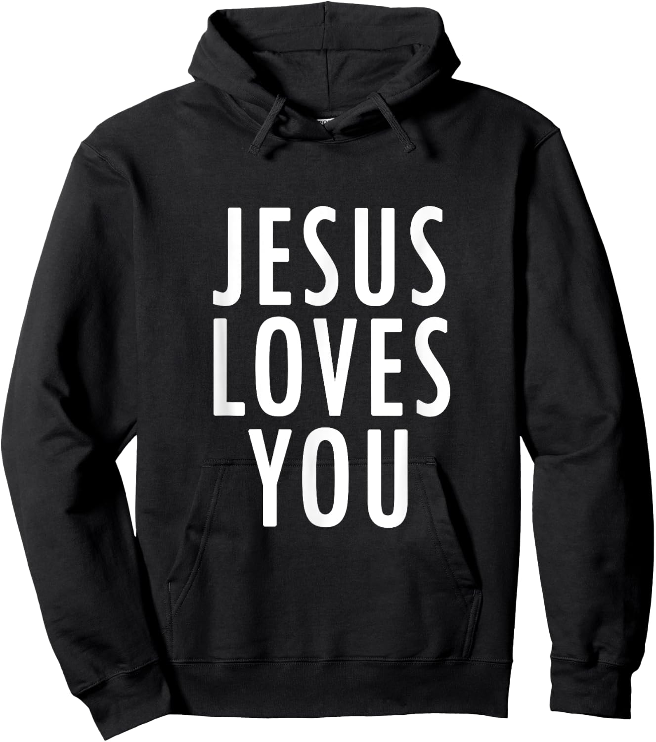 Jesus Loves You Uplifting Happy Gospel Joyful Christian Gift Hoodie - Hoodie | Black
